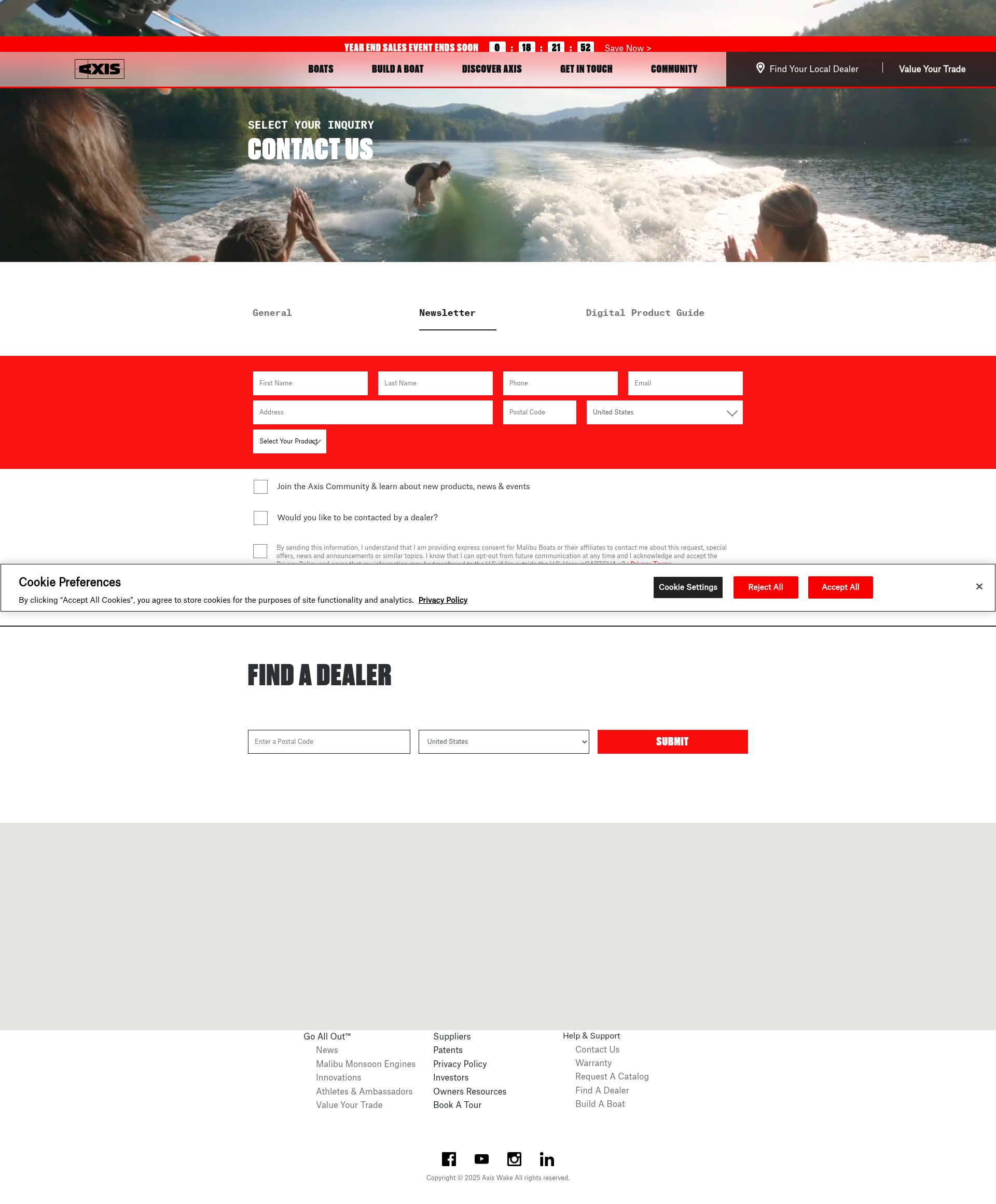 Screenshot of www.axiswake.com