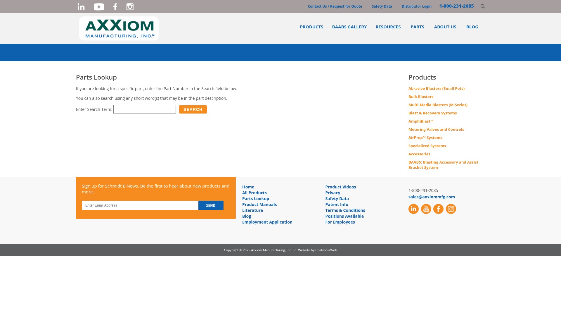 Screenshot of www.axxiommfg.com