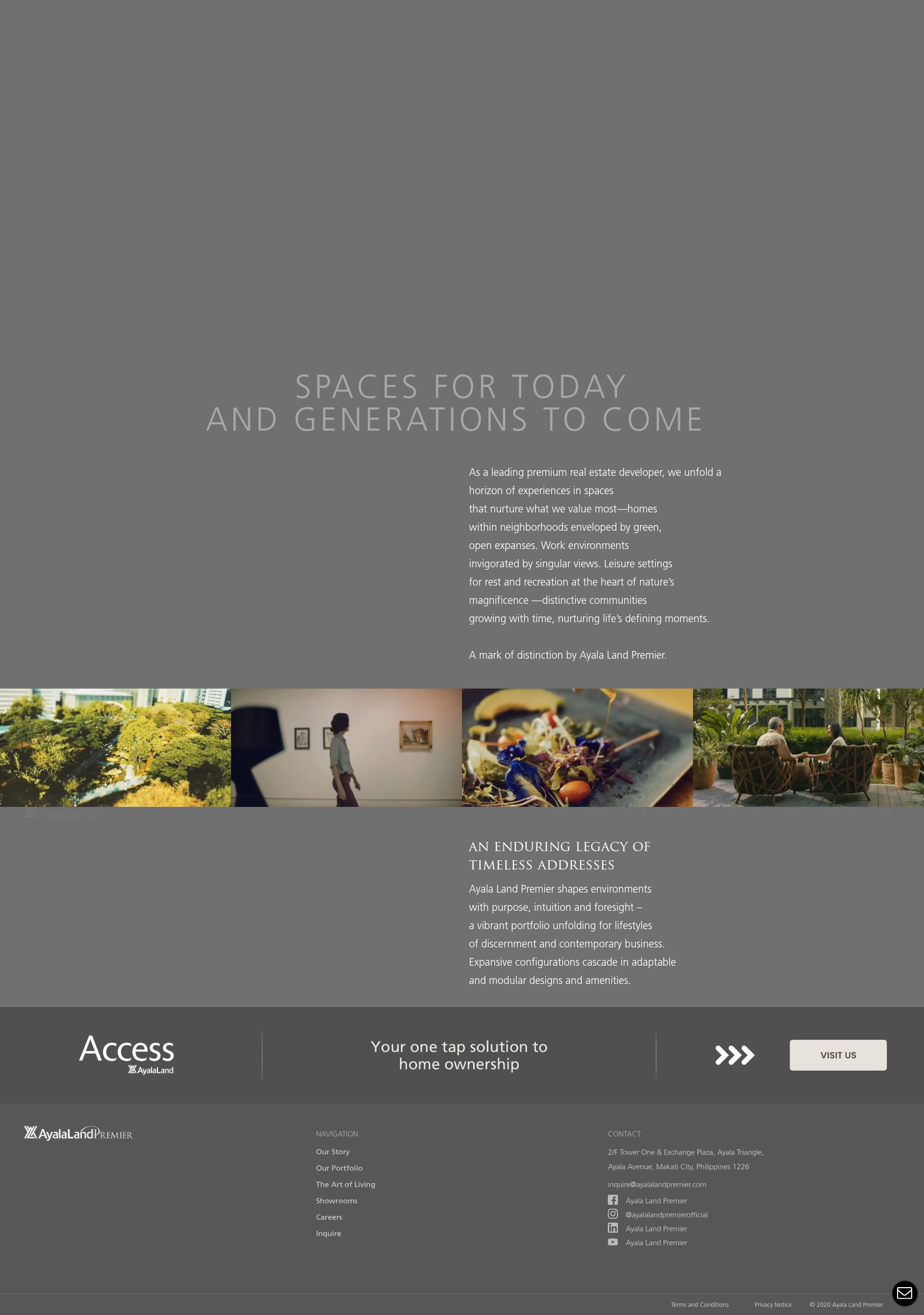 Screenshot of www.ayalalandpremier.com