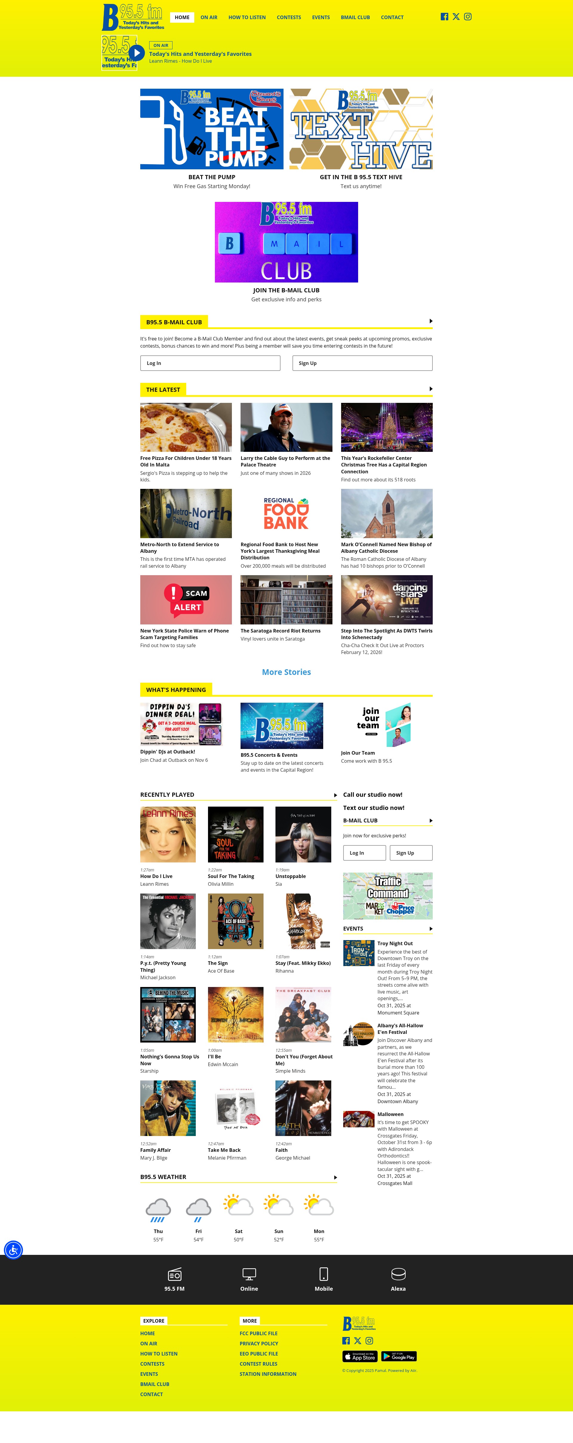 Screenshot of www.b95.com