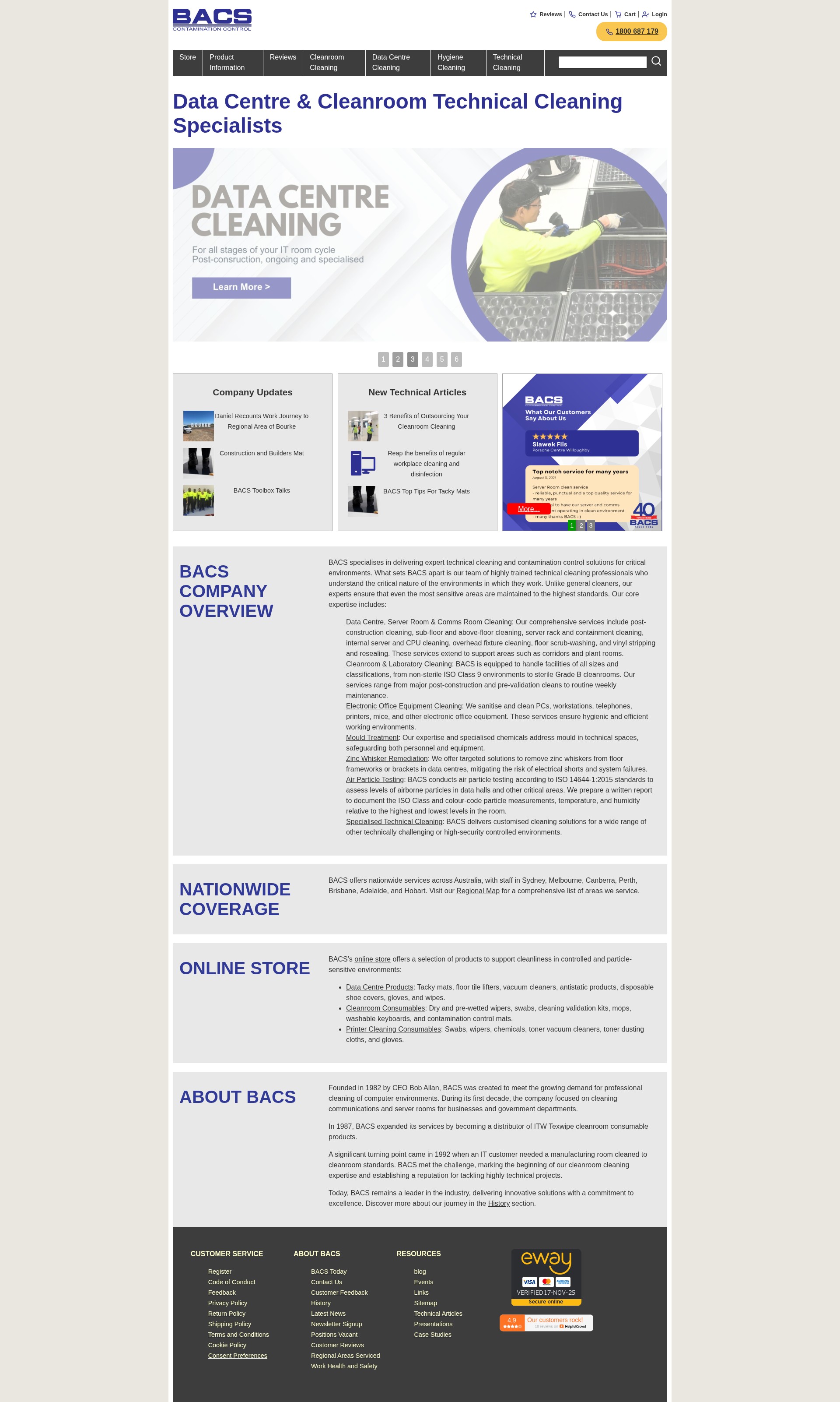 Screenshot of www.bacs.com.au