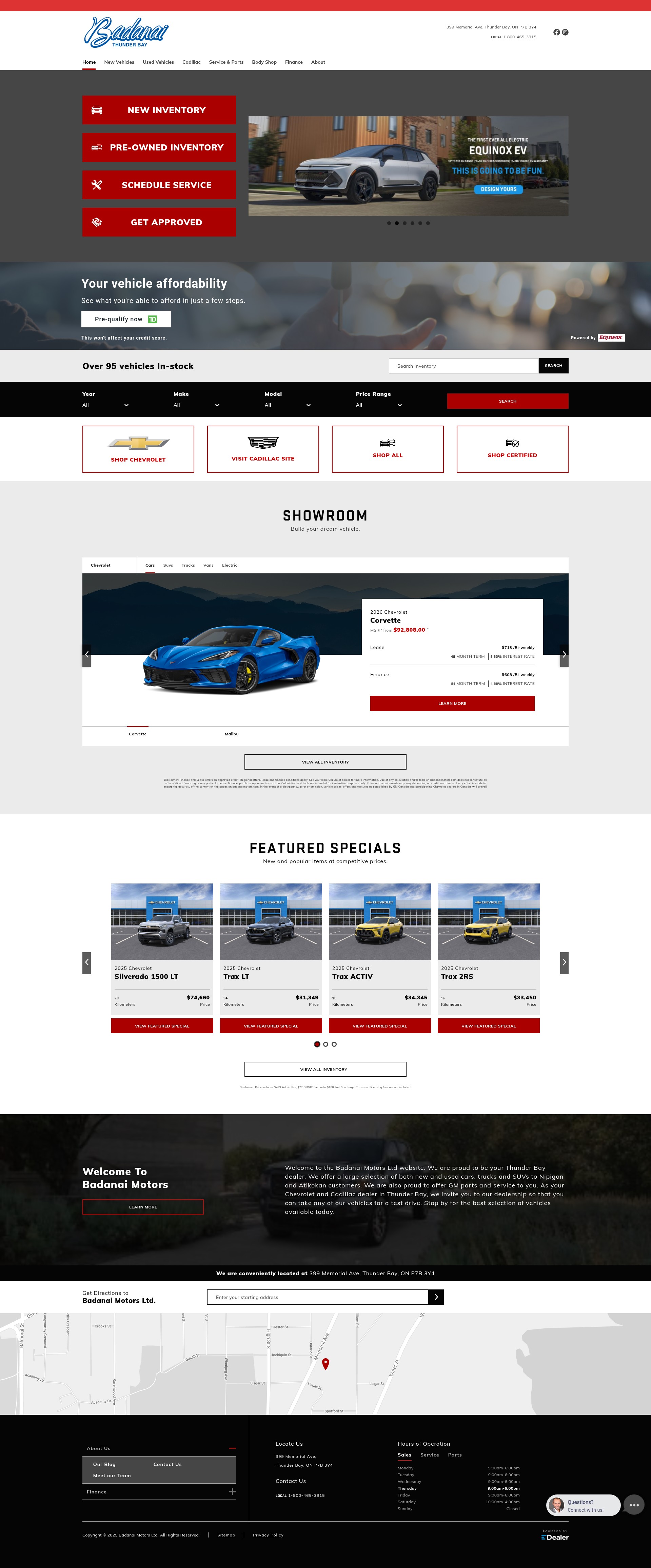 Screenshot of www.badanaimotors.com