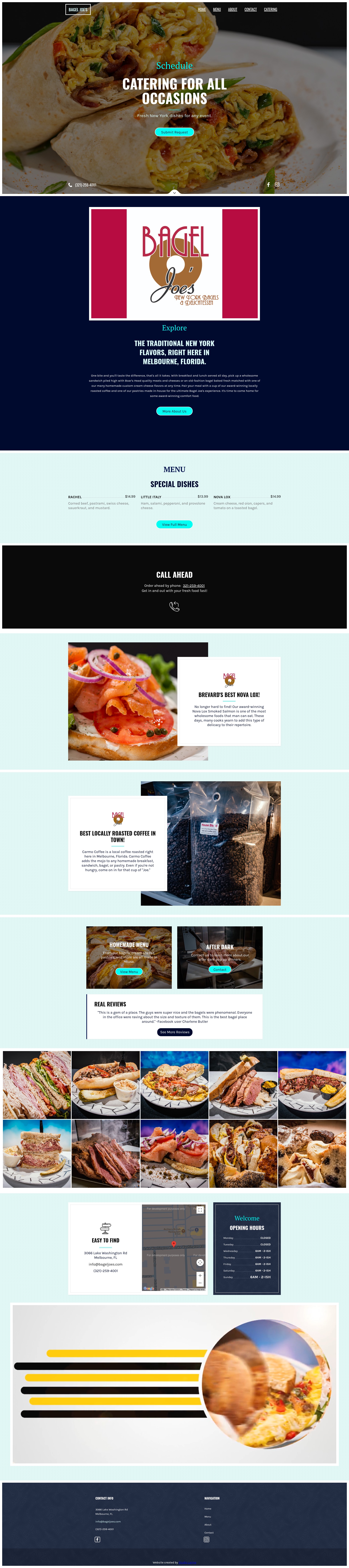Screenshot of www.bageljoes.com