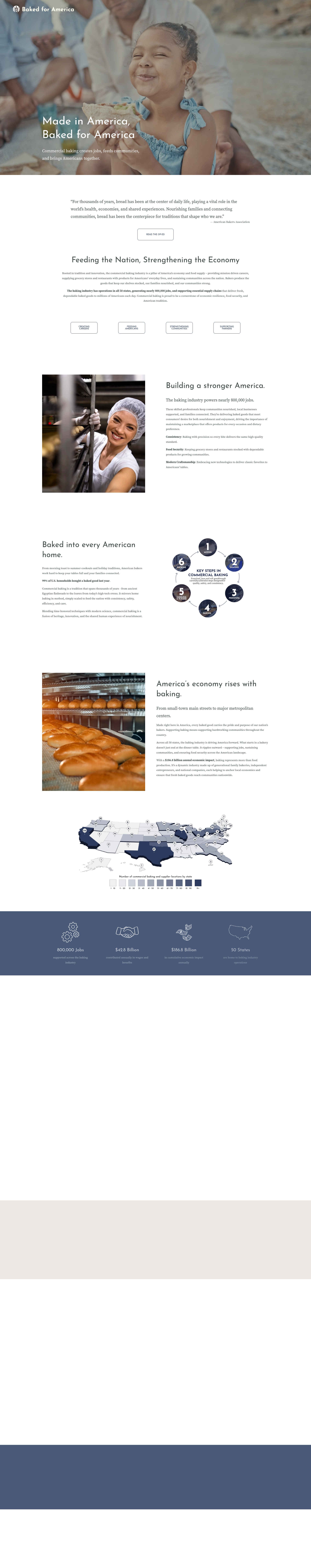 Screenshot of www.bakedforamerica.org