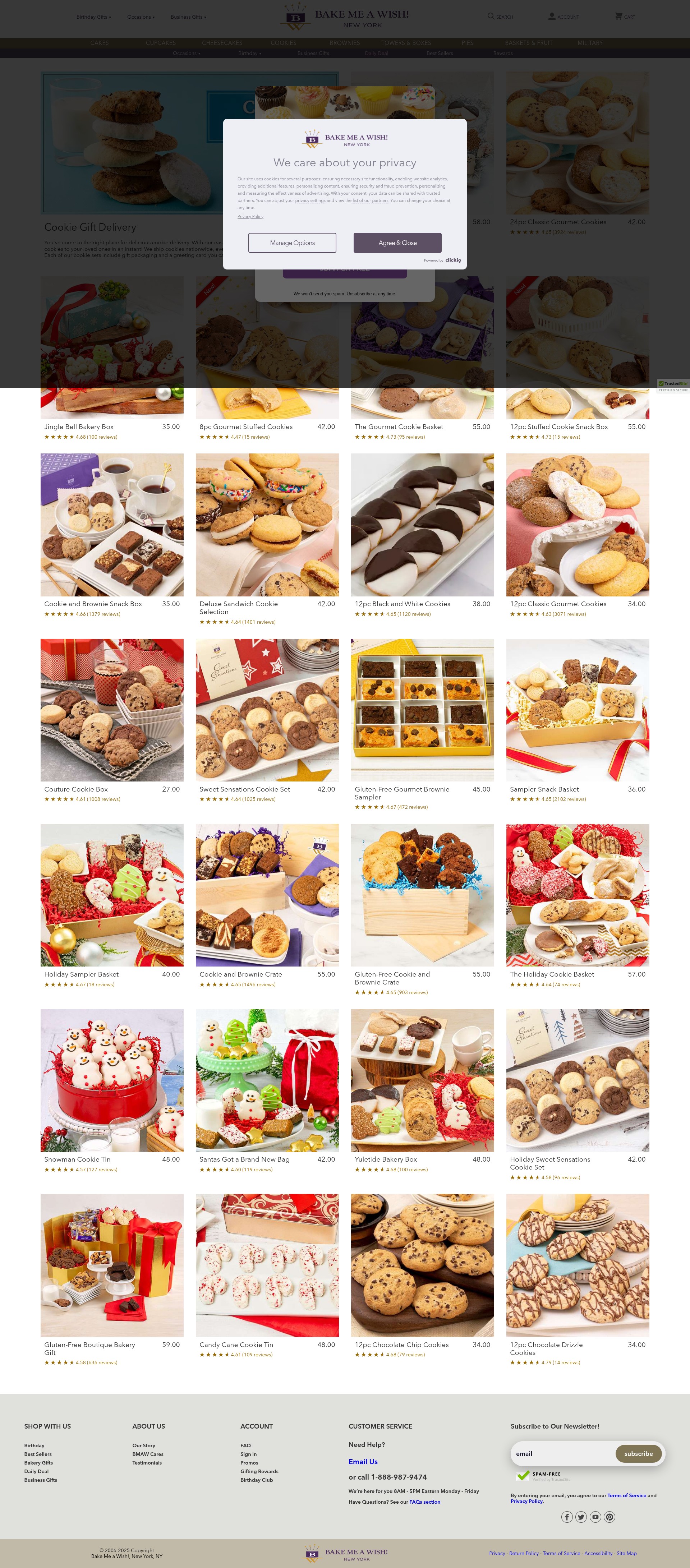 Screenshot of www.bakemeawish.com