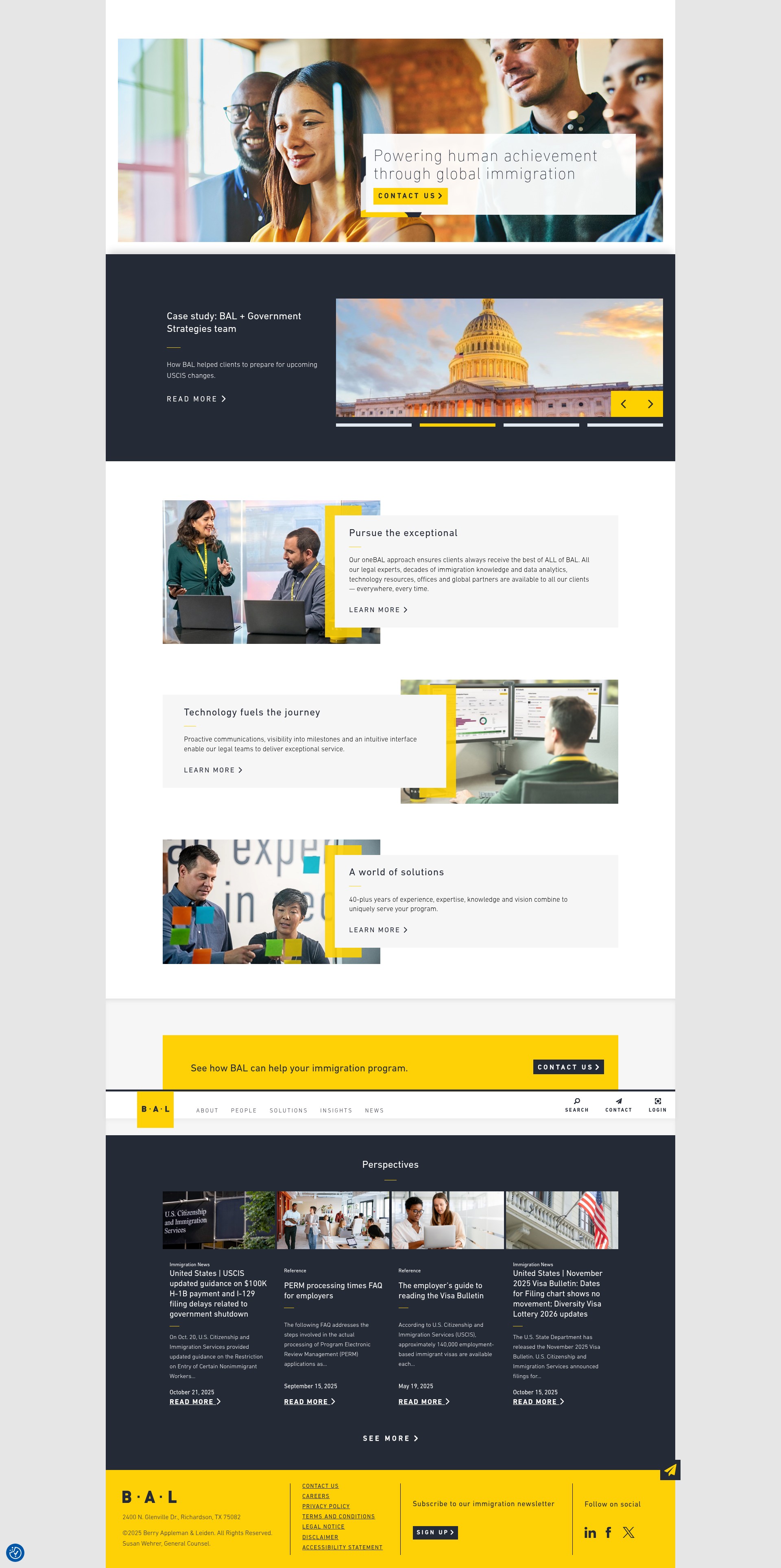 Screenshot of www.bal.com