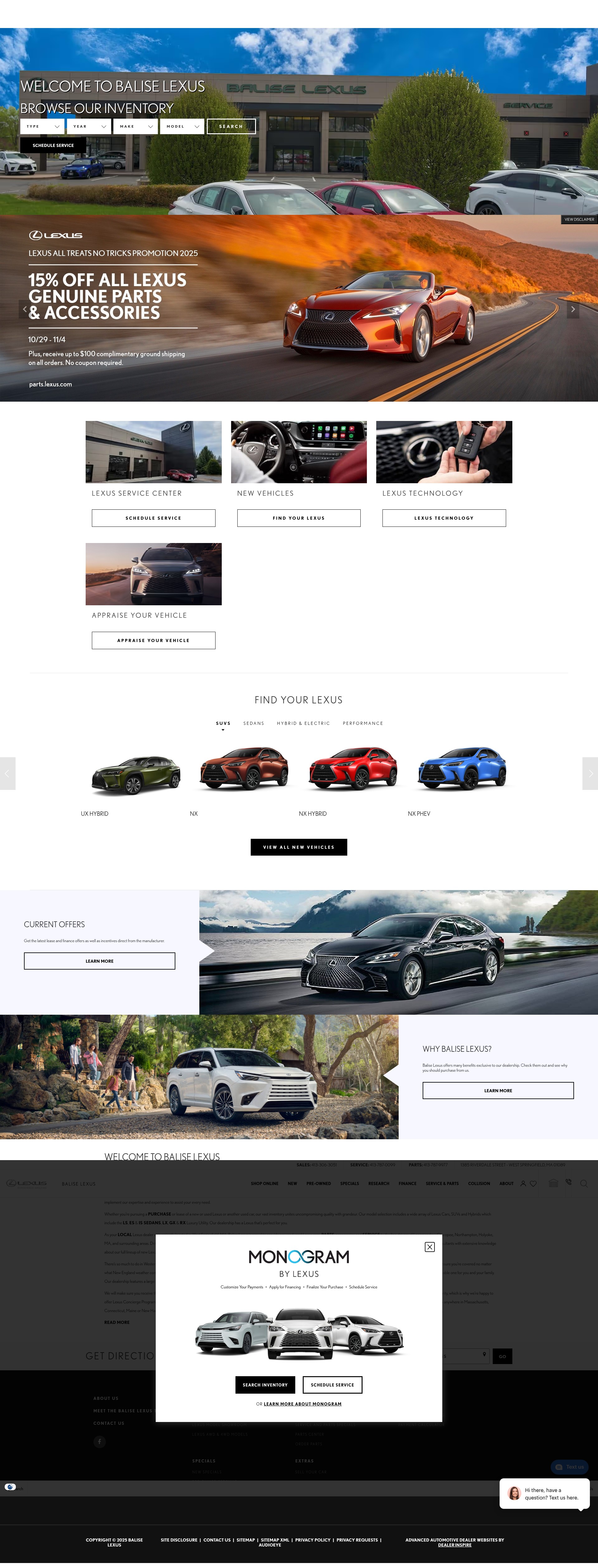 Screenshot of www.baliselexus.com