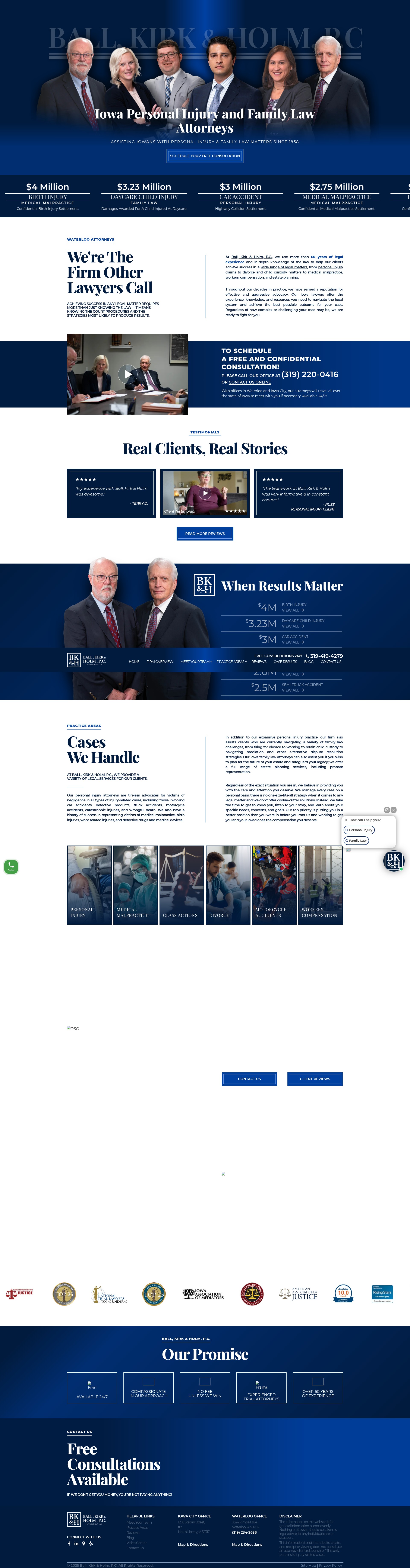 Screenshot of www.ballkirkholm.com