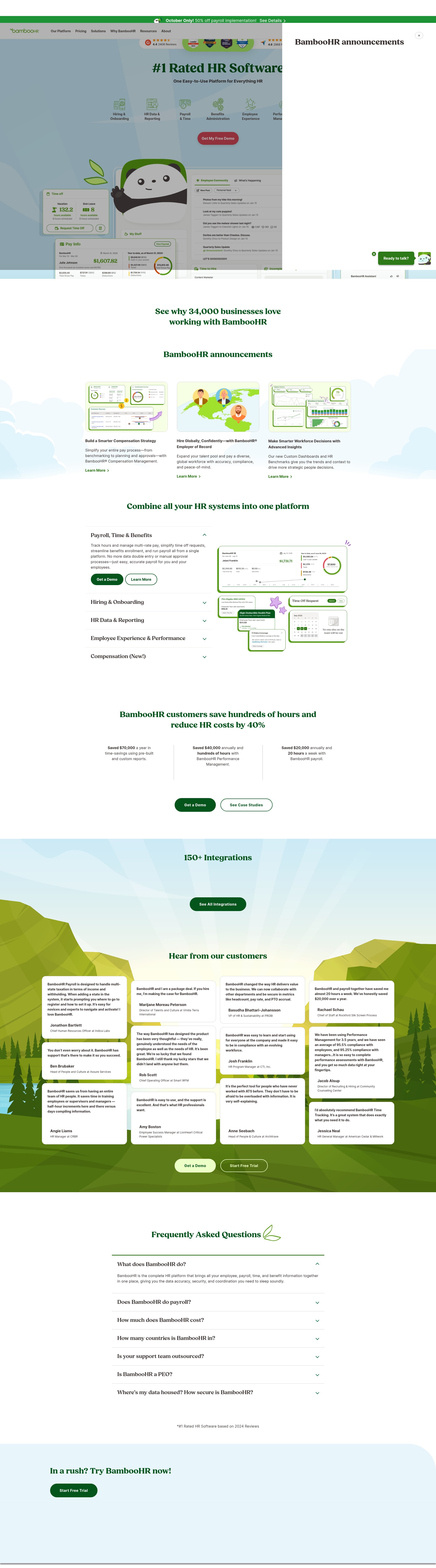 Screenshot of www.bamboohr.com