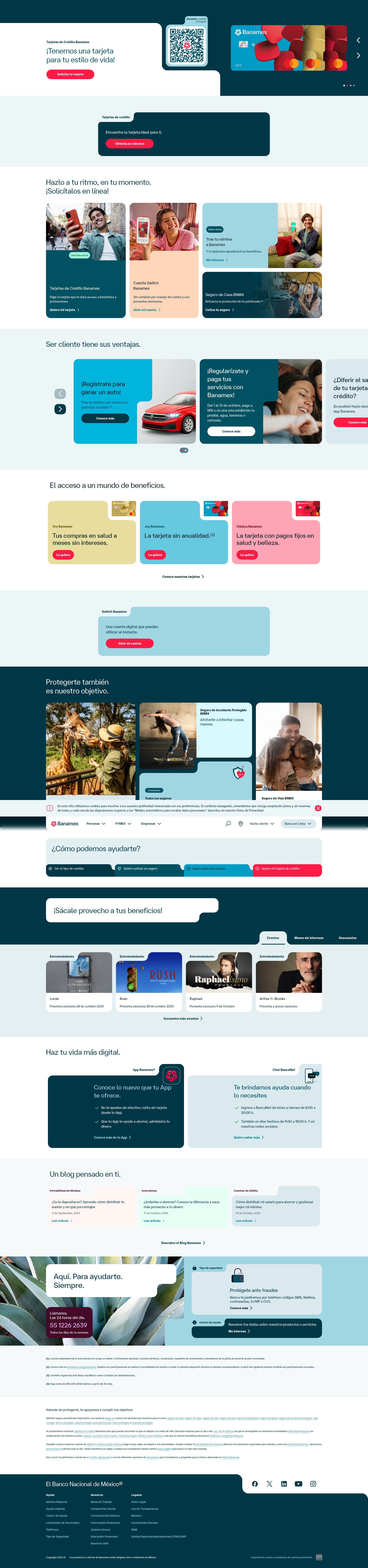 Screenshot of www.banamex.com