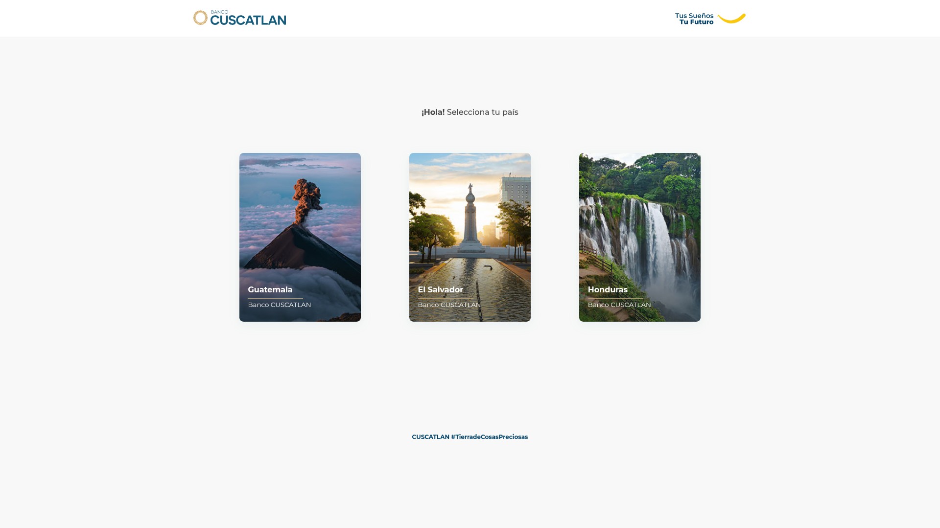 Screenshot of www.bancocuscatlan.com.hn