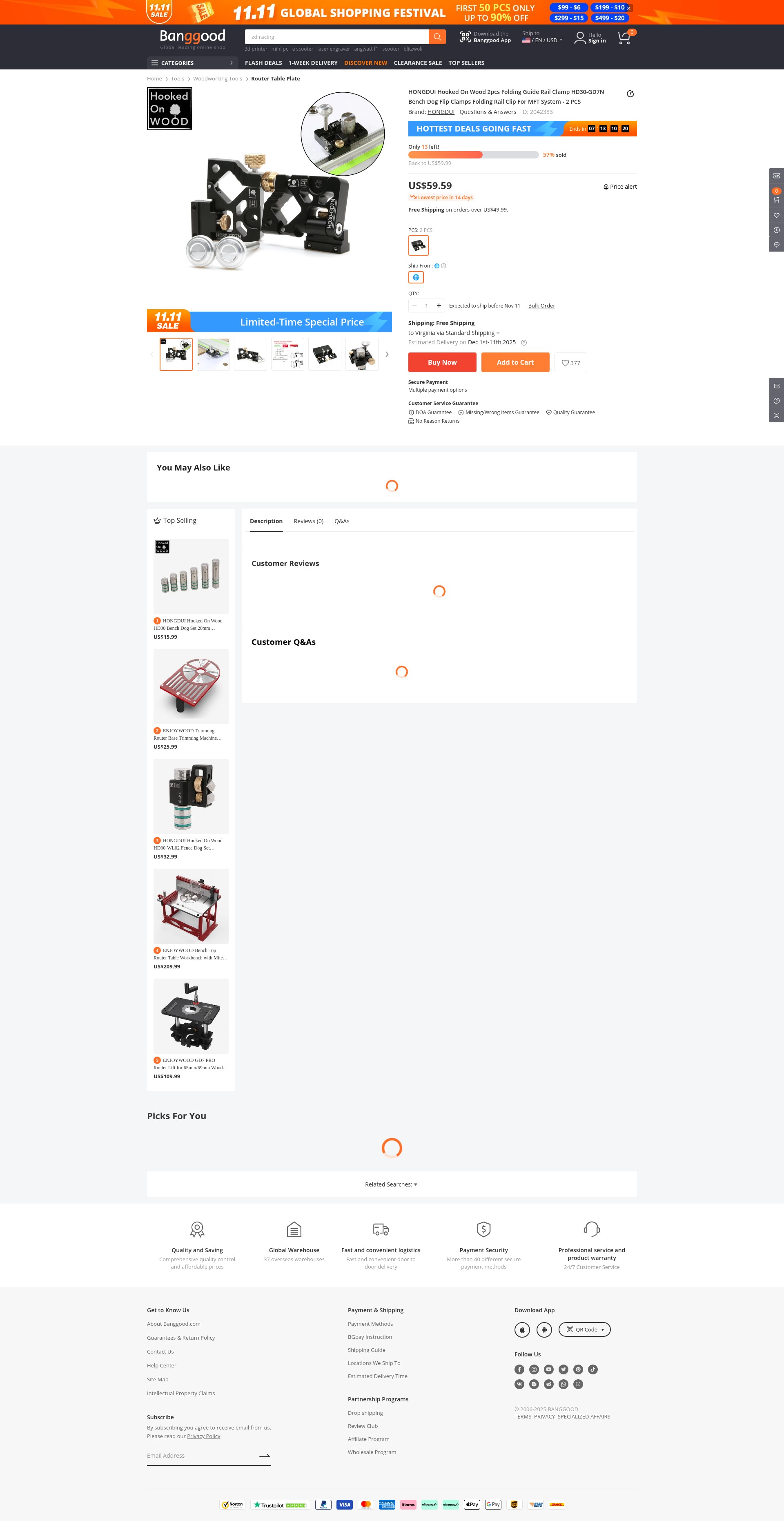 Screenshot of www.banggood.com