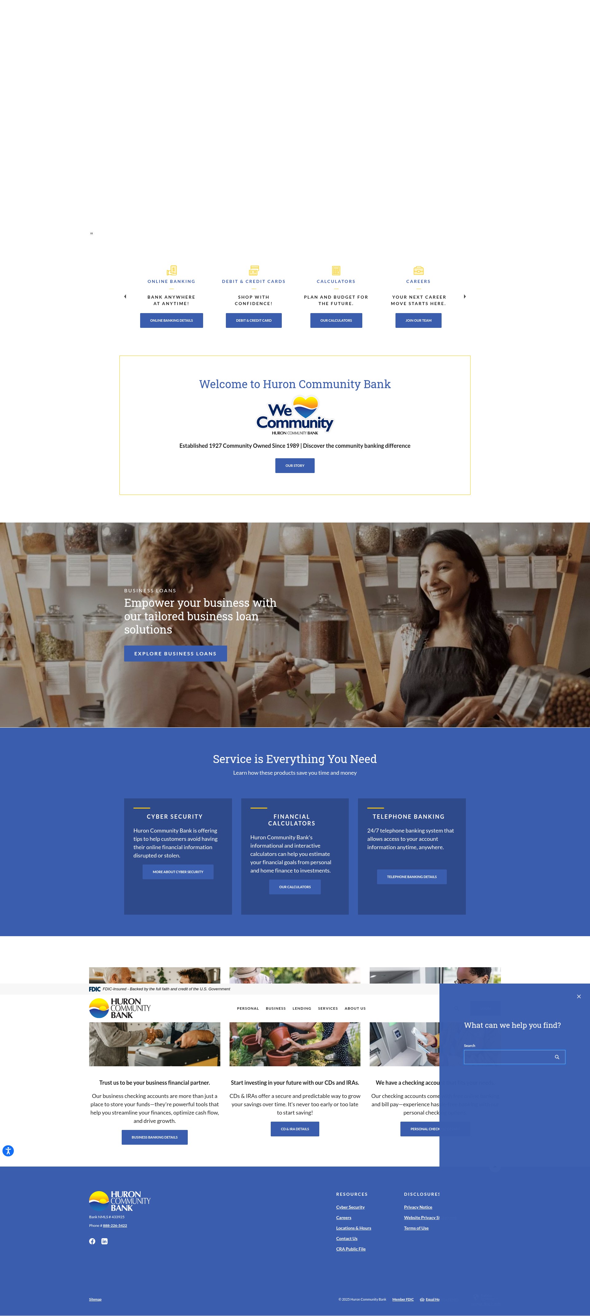 Screenshot of www.bankhcb.com