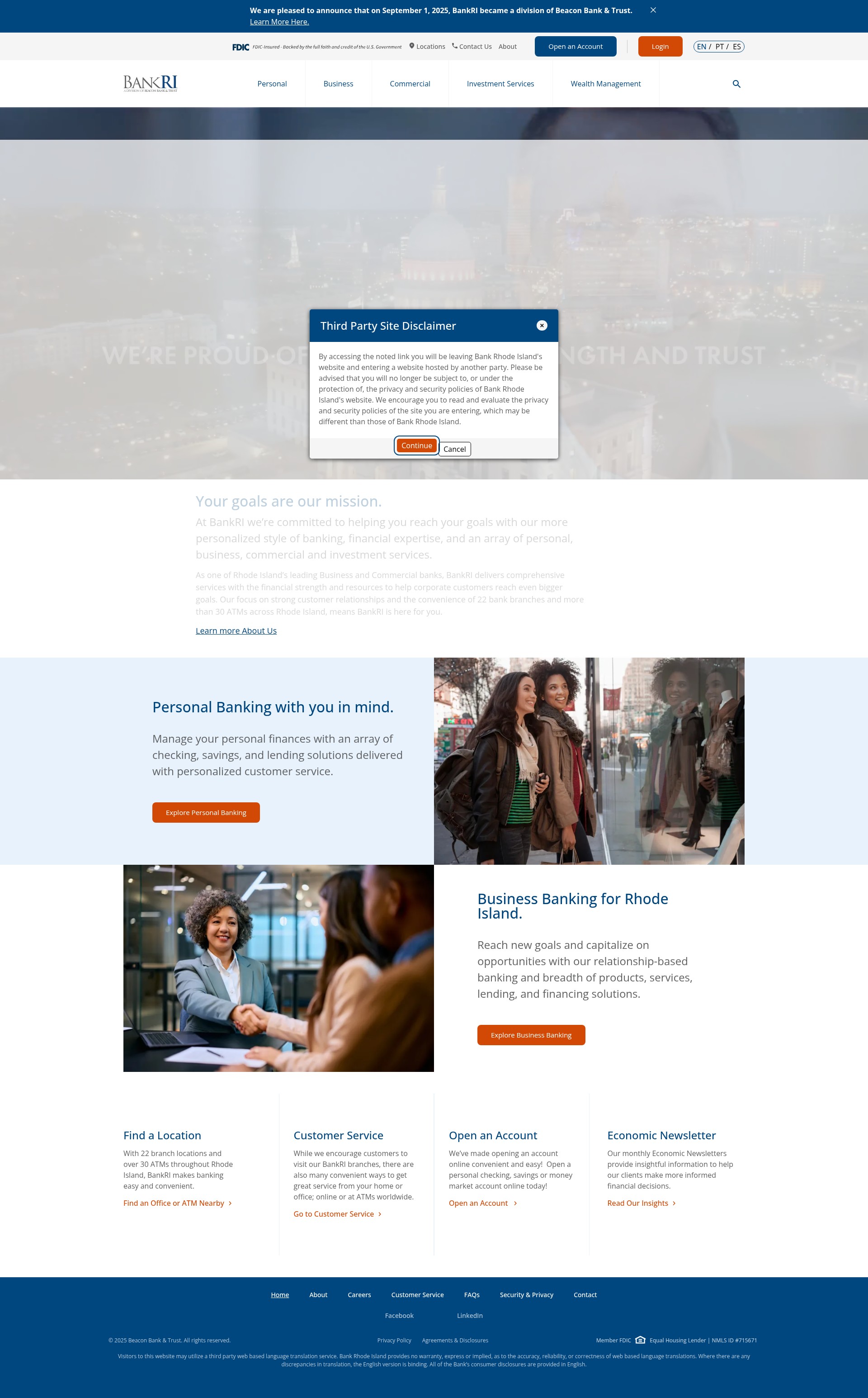 Screenshot of www.bankri.com
