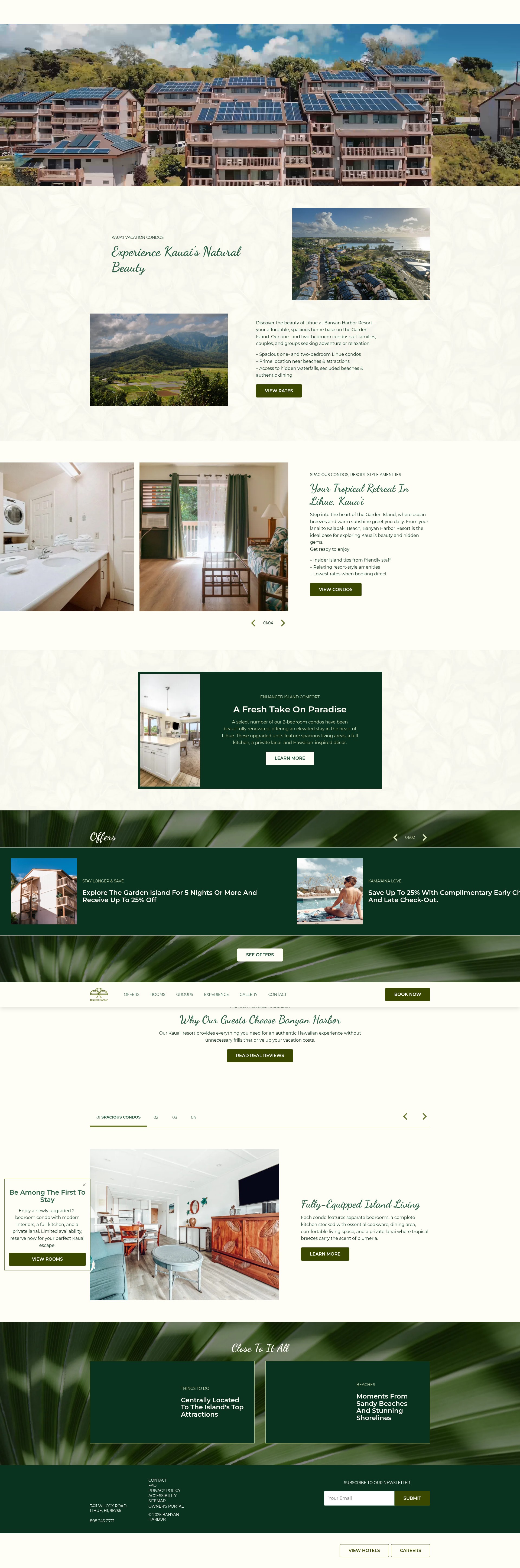 Screenshot of www.banyanharborresort.com