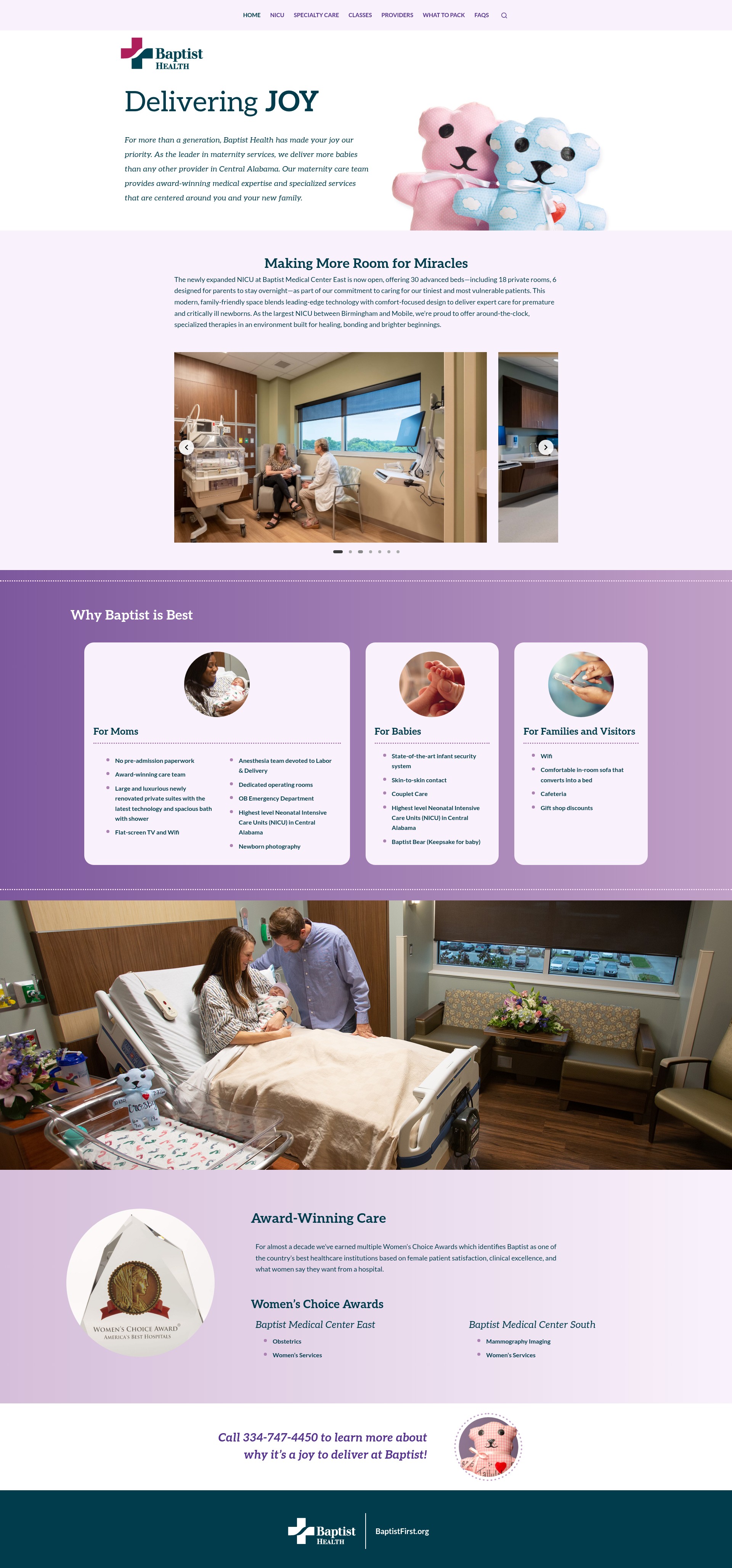 Screenshot of www.baptistdelivers.com