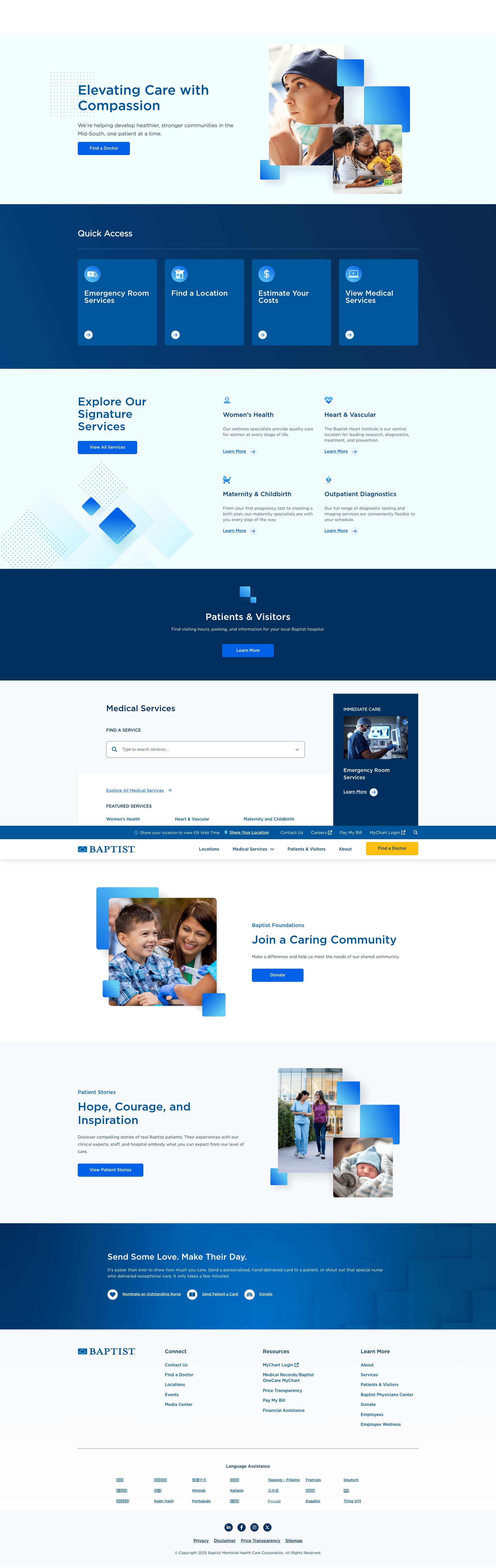 Screenshot of www.baptistonline.org
