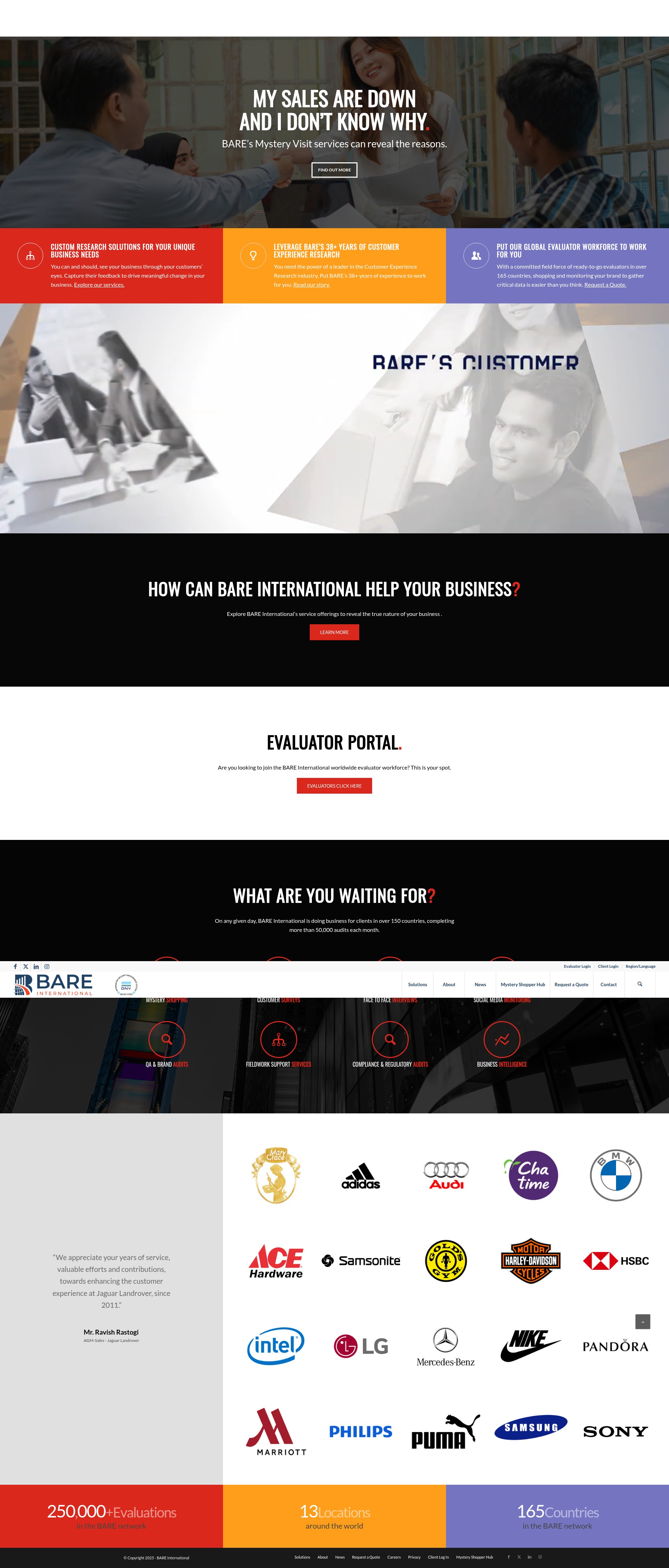 Screenshot of www.bareinternational.ph