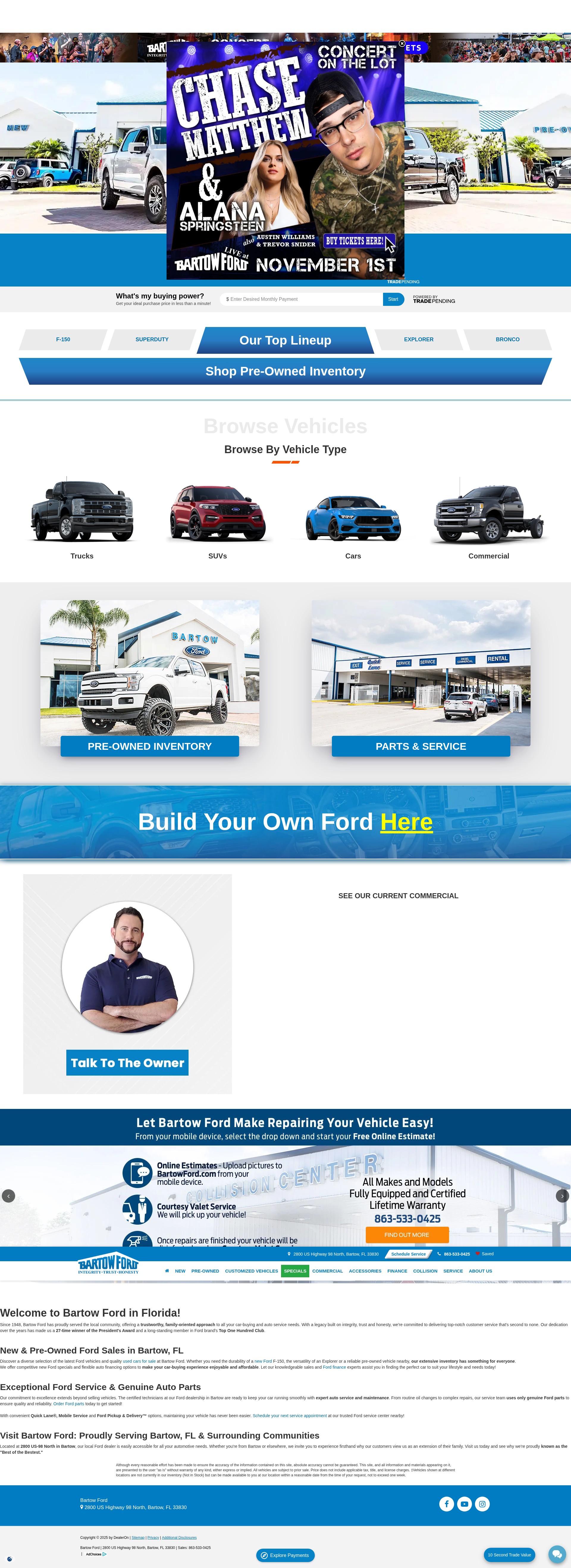 Screenshot of www.bartowford.com