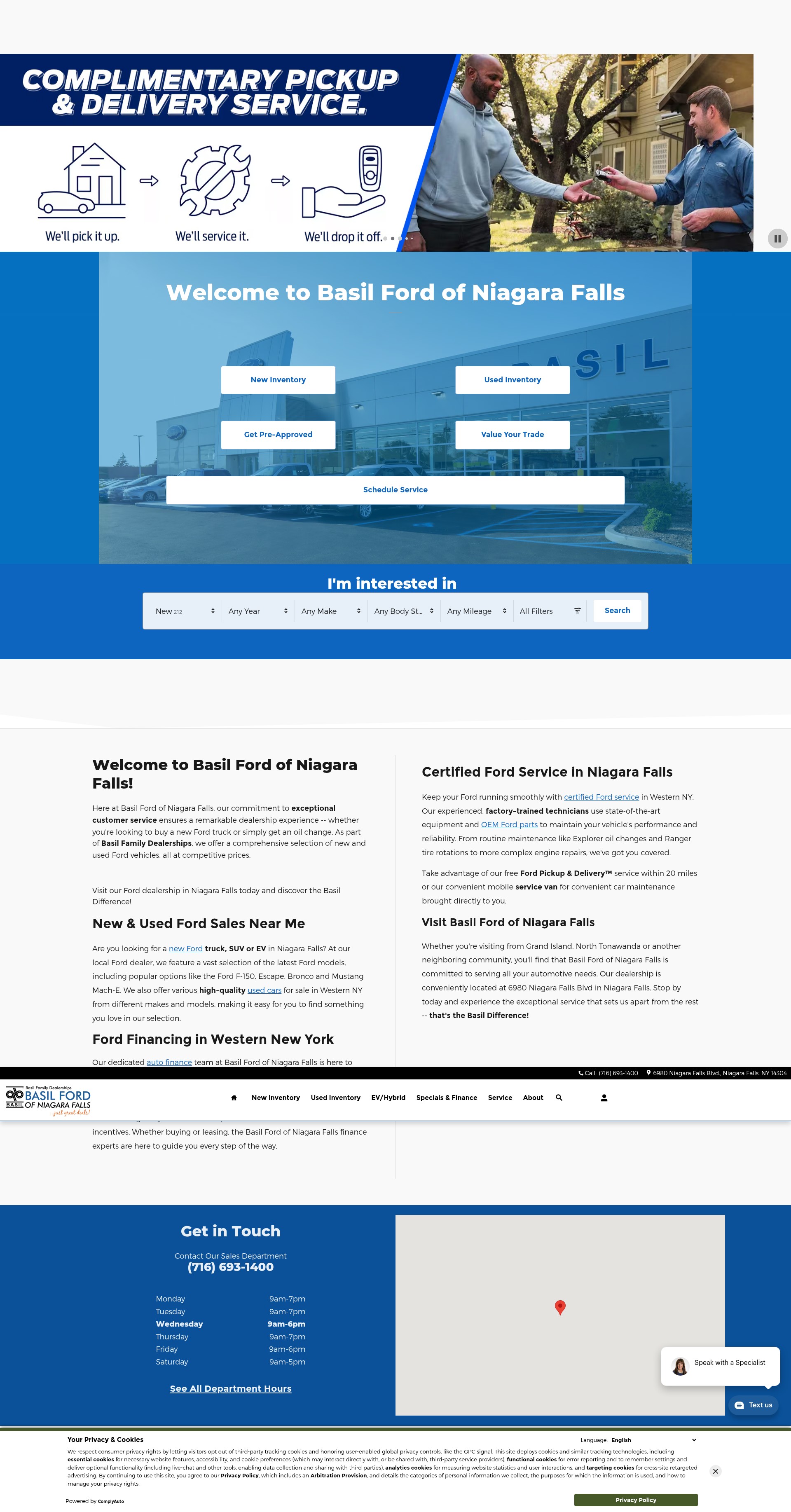 Screenshot of www.basilfordofniagarafalls.com