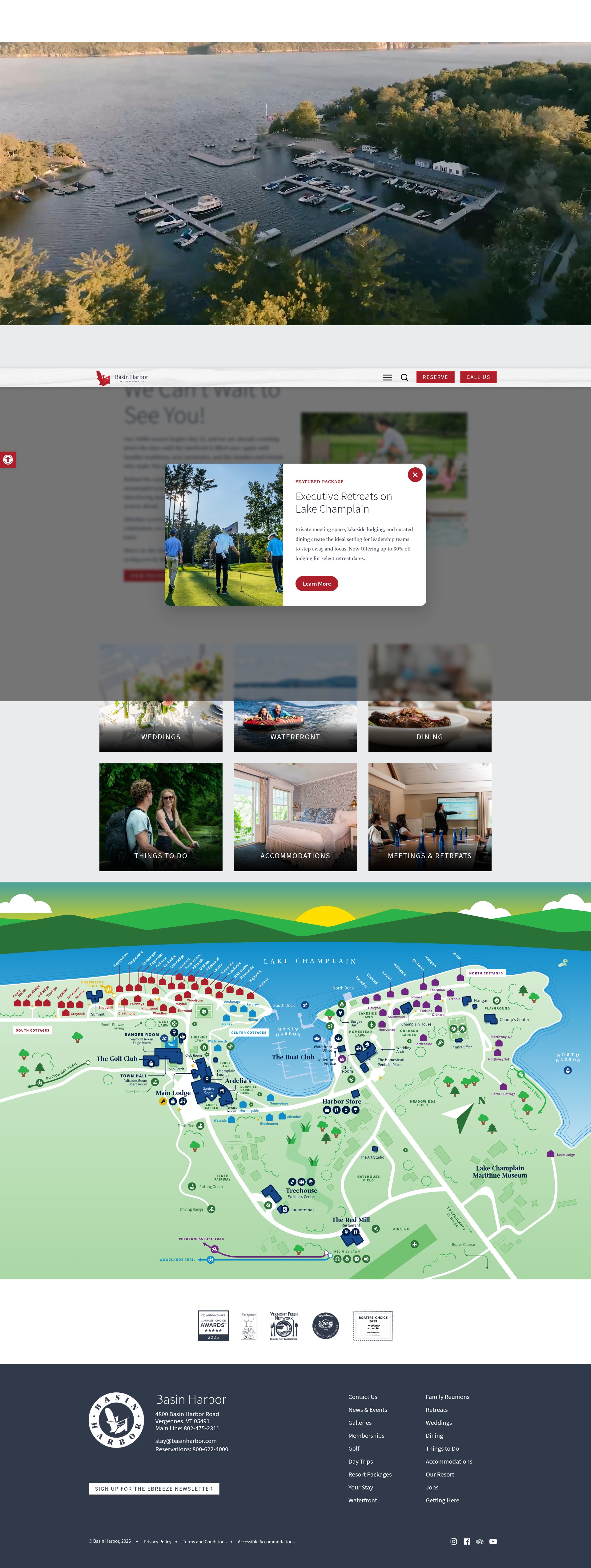 Screenshot of www.basinharbor.com