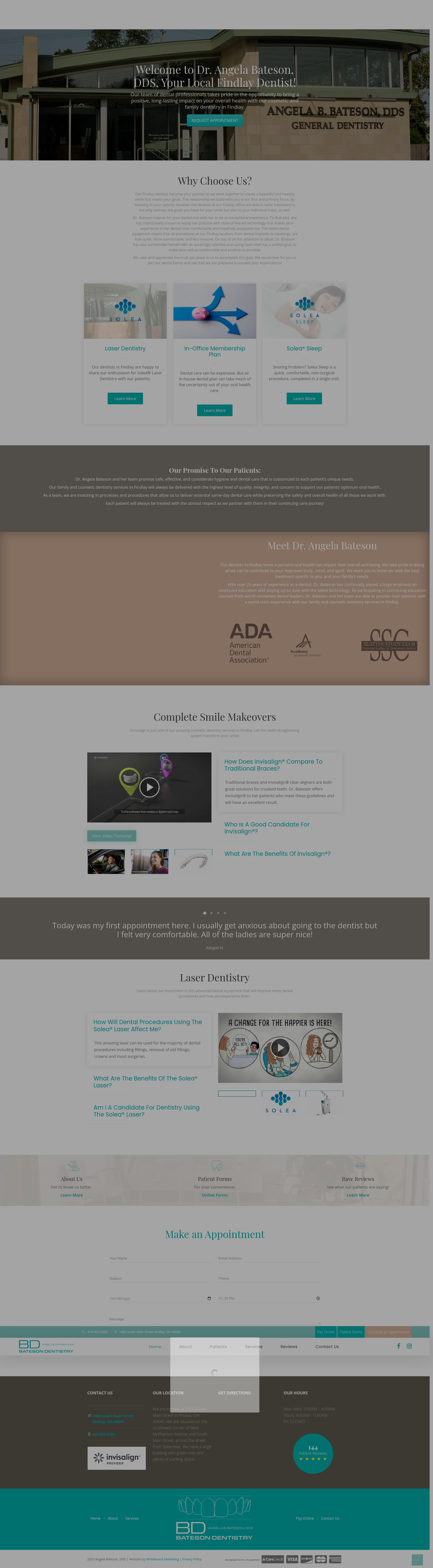 Screenshot of www.batesondentistry.com