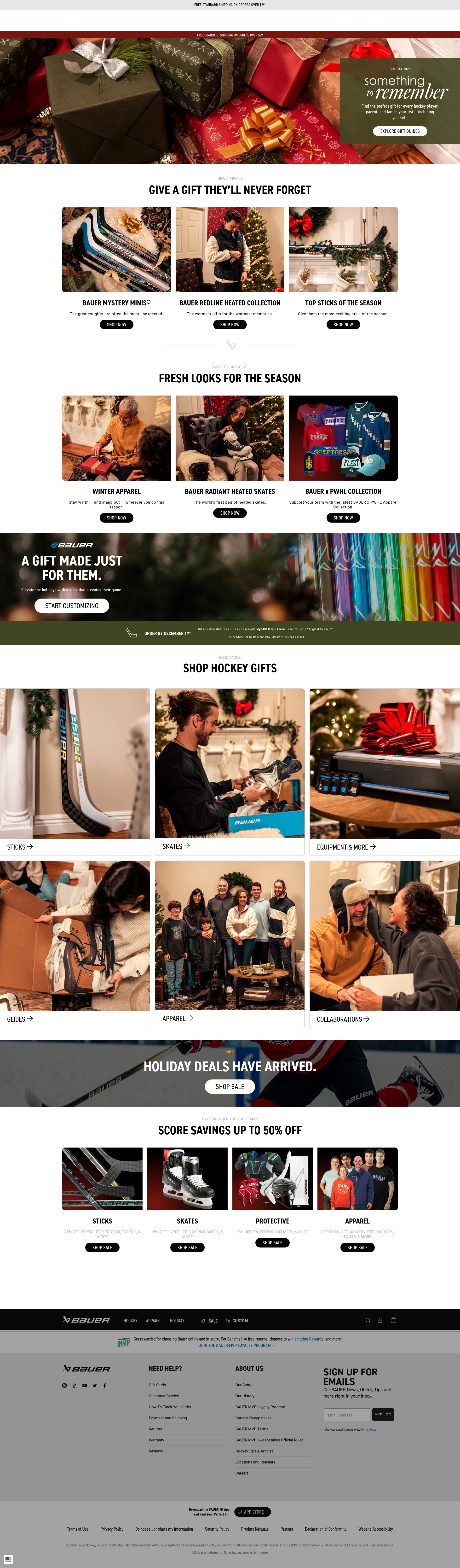 Screenshot of www.bauer.com