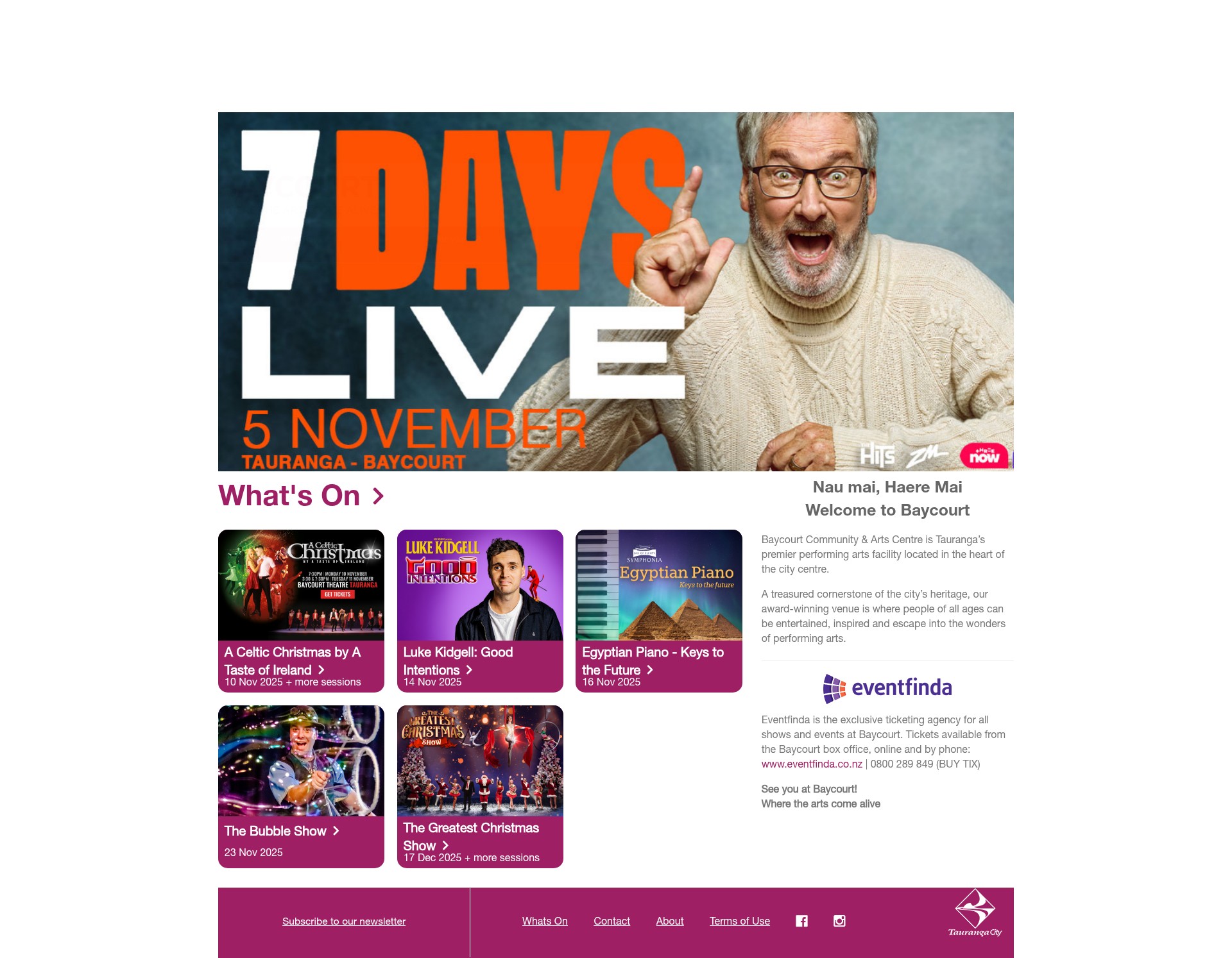 Screenshot of www.baycourt.co.nz