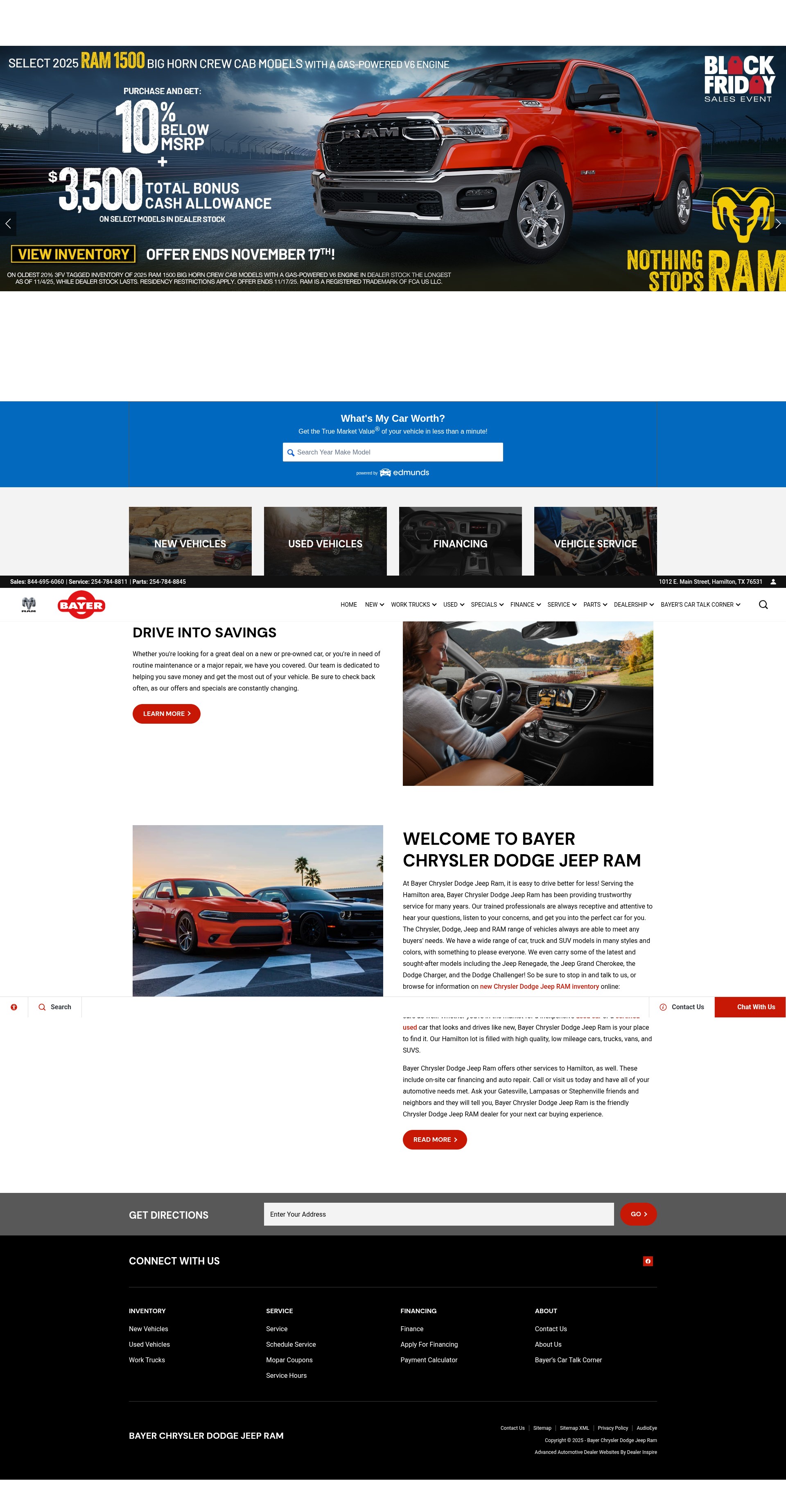 Screenshot of www.bayerdodge.com