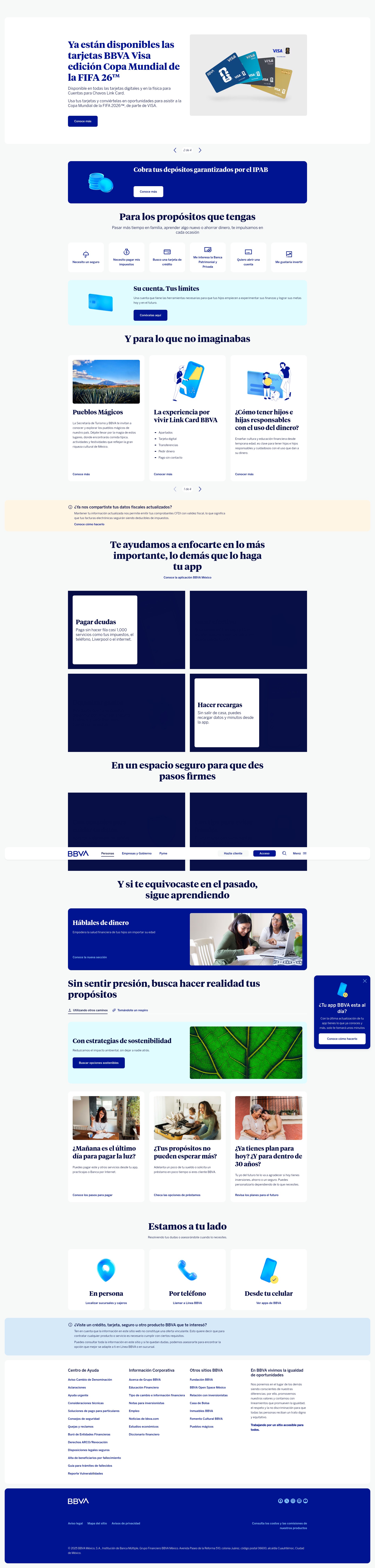 Screenshot of www.bbva.mx