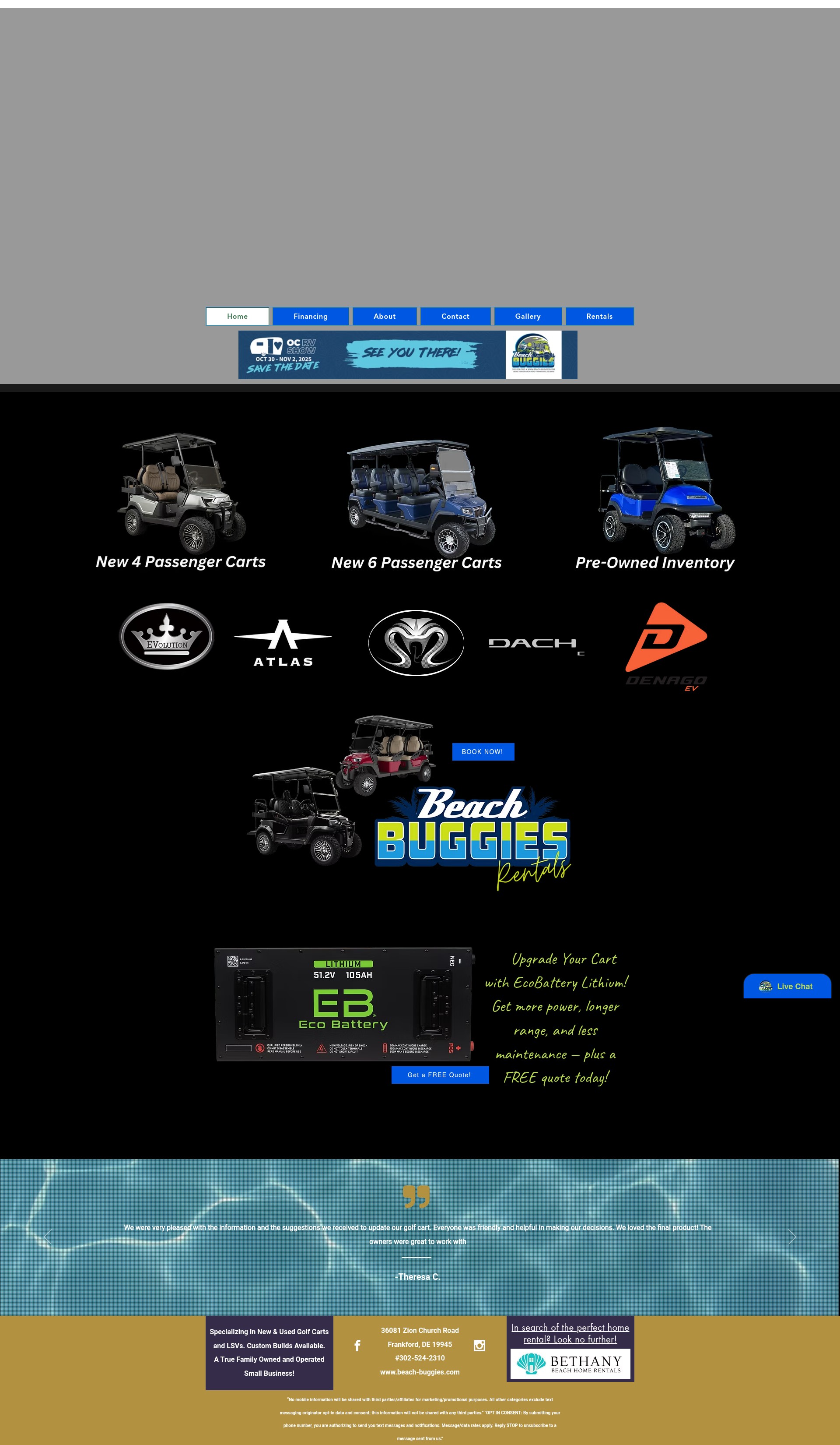 Screenshot of www.beach-buggies.com