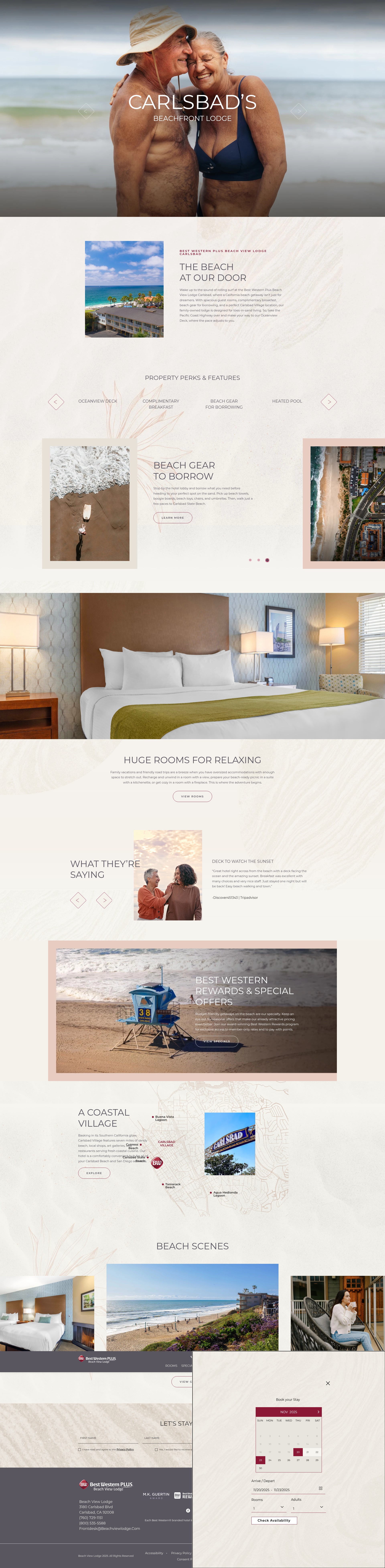 Screenshot of www.beachviewlodge.com
