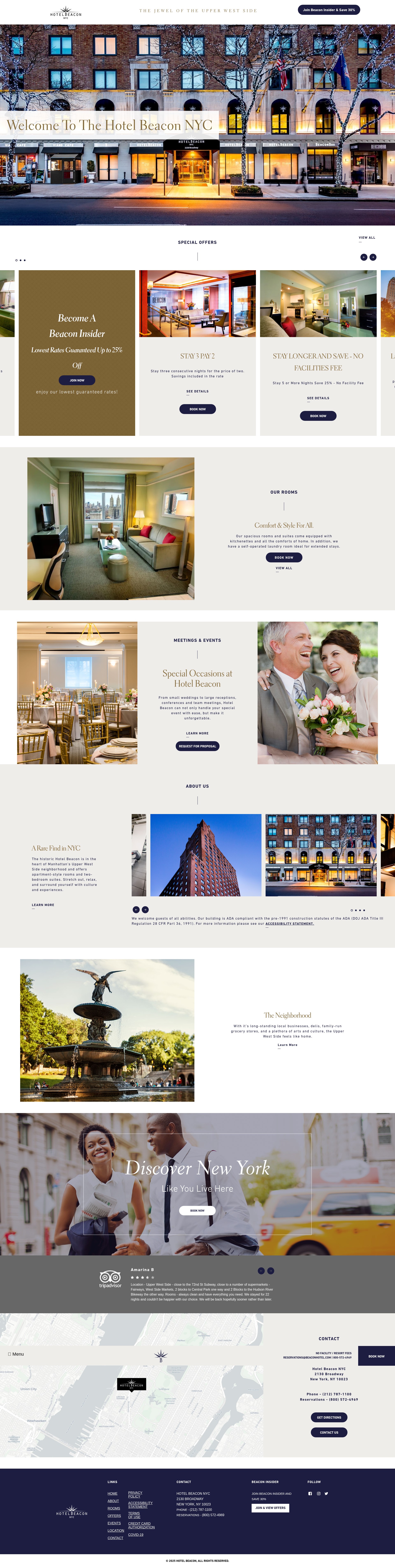 Screenshot of www.beaconhotel.com