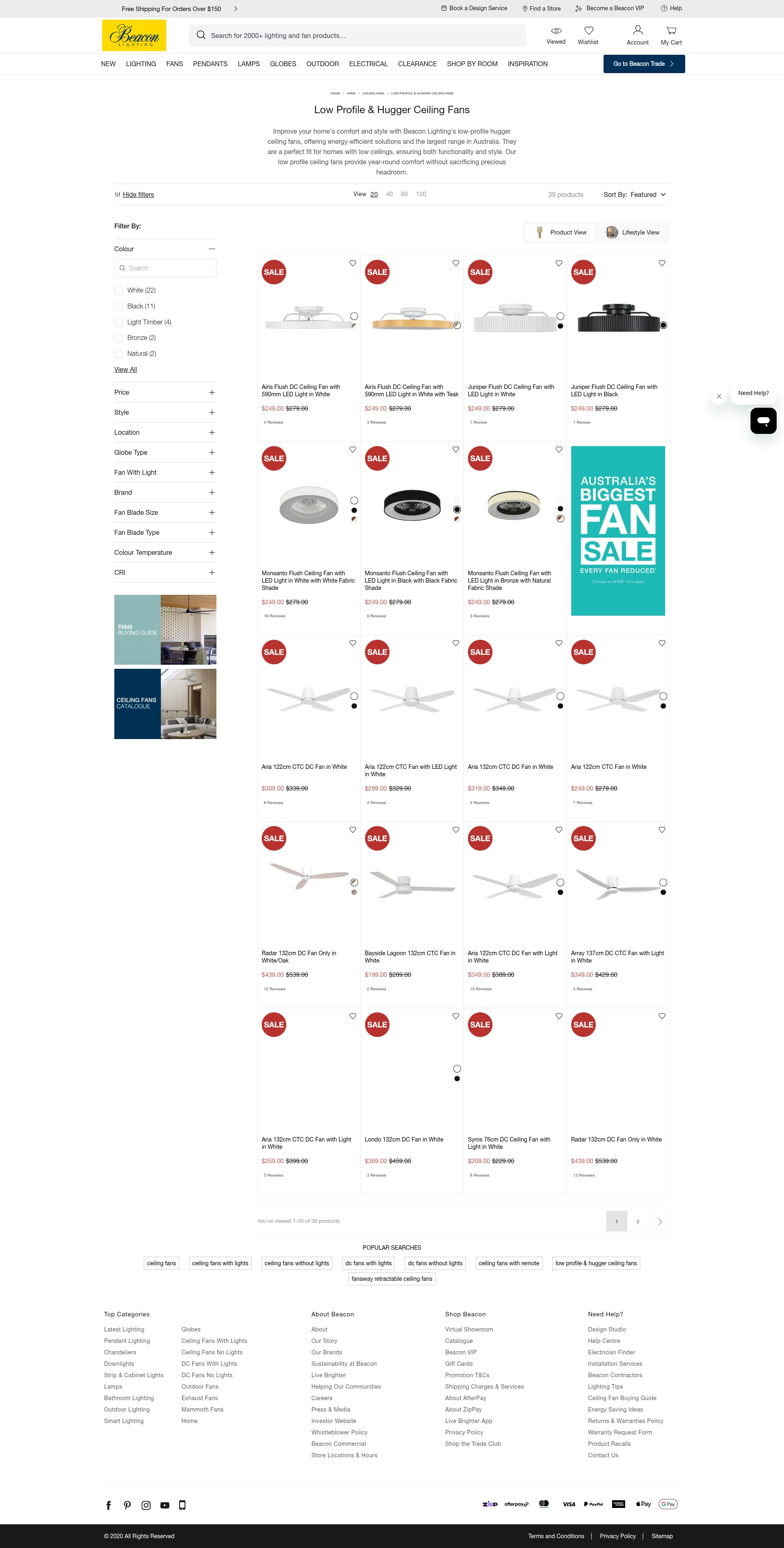 Screenshot of www.beaconlighting.com.au