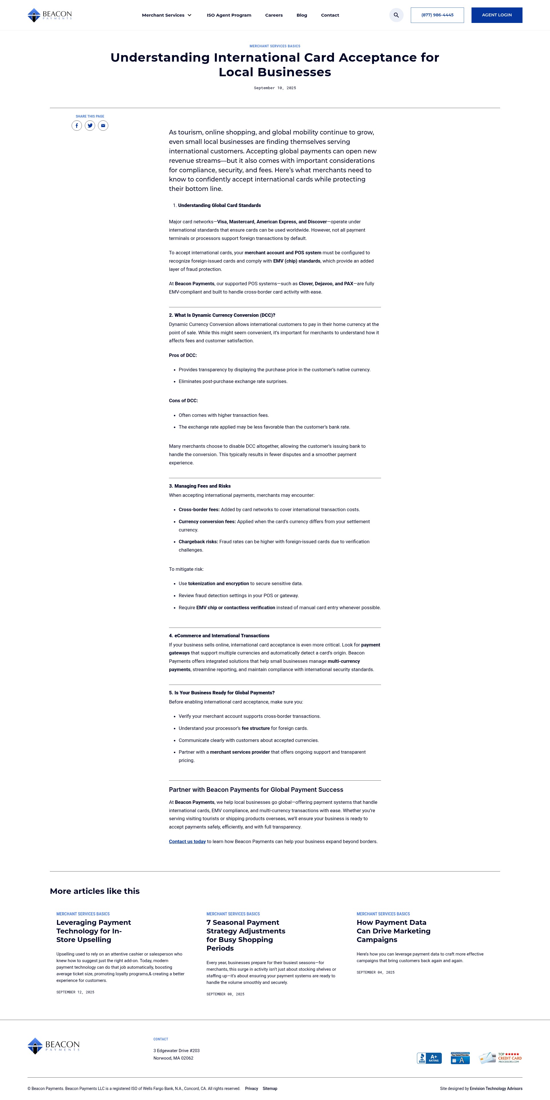 Screenshot of www.beaconpayments.com