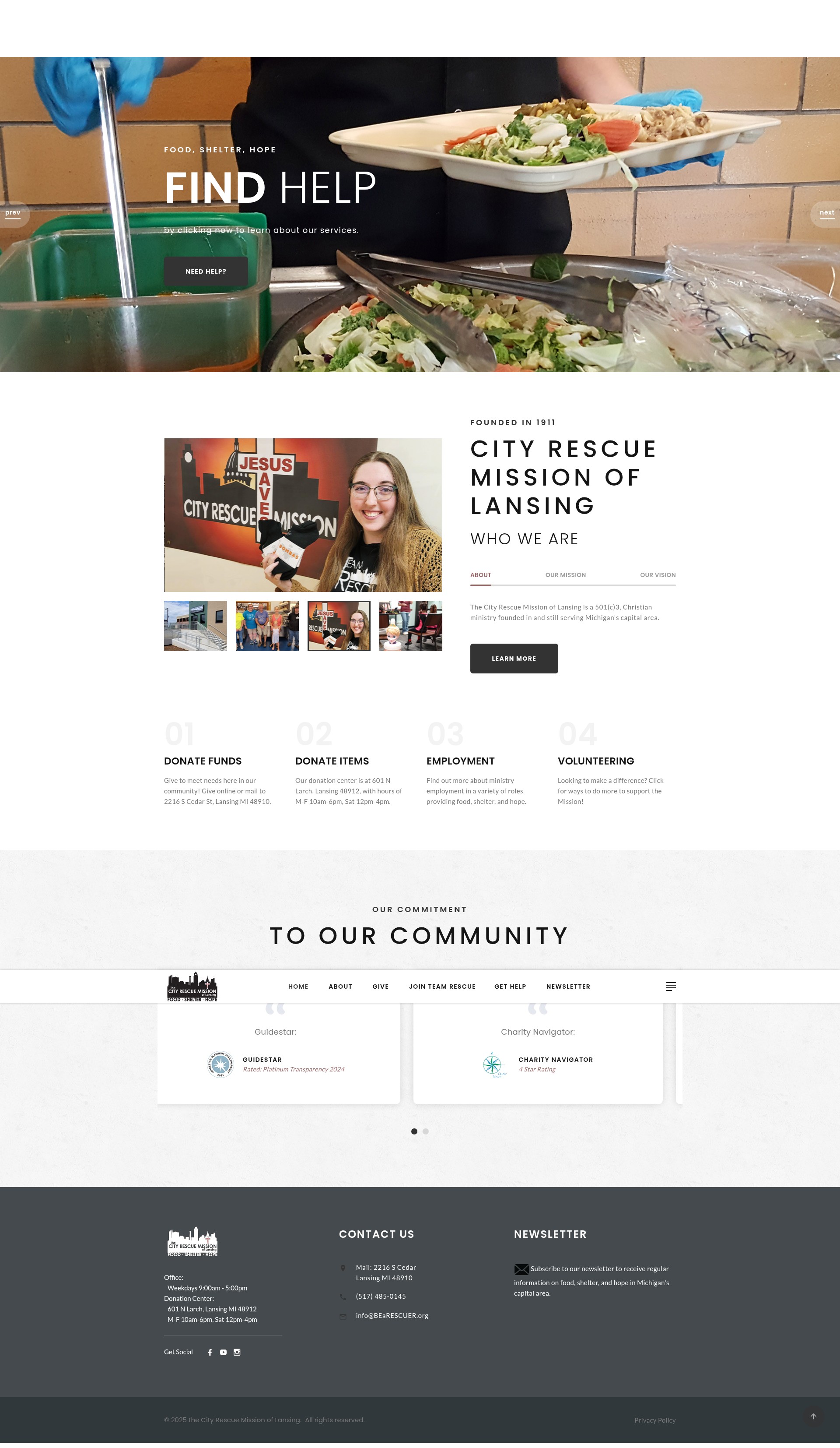 Screenshot of www.bearescuer.org