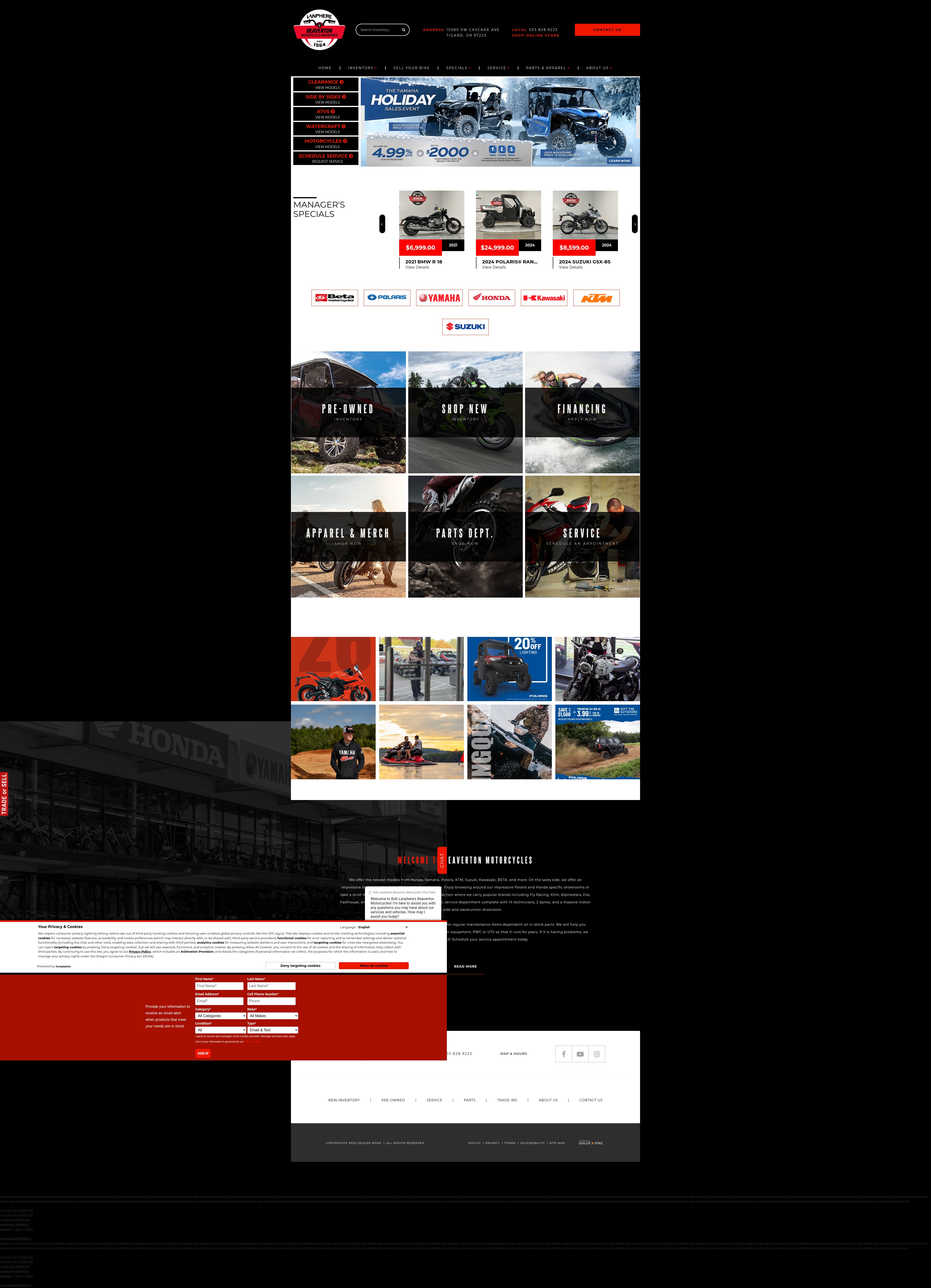 Screenshot of www.beavertonmotorcycles.com