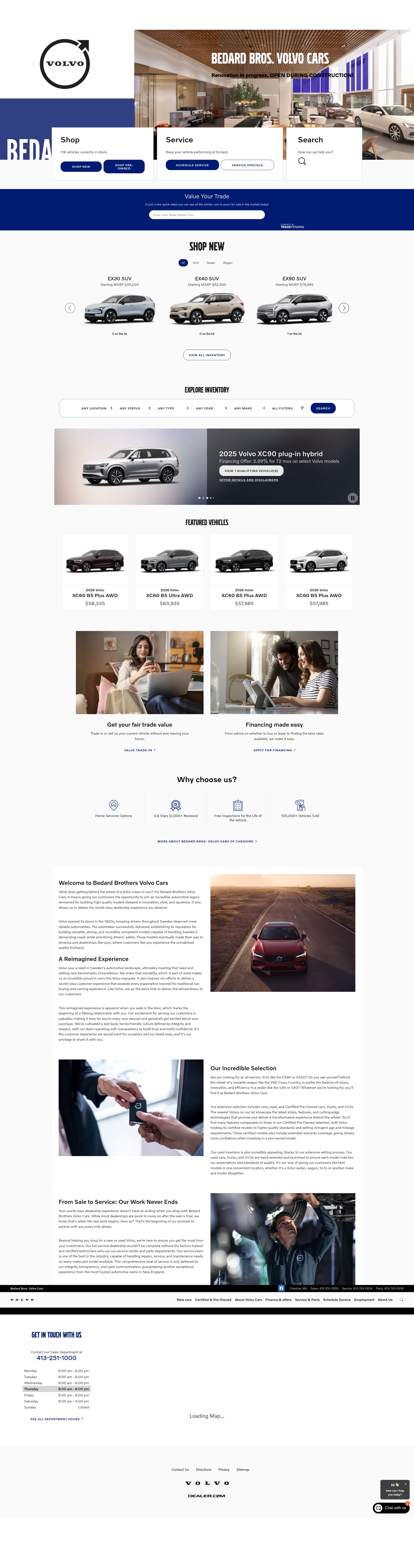 Screenshot of www.bedardbrothersvolvocars.com