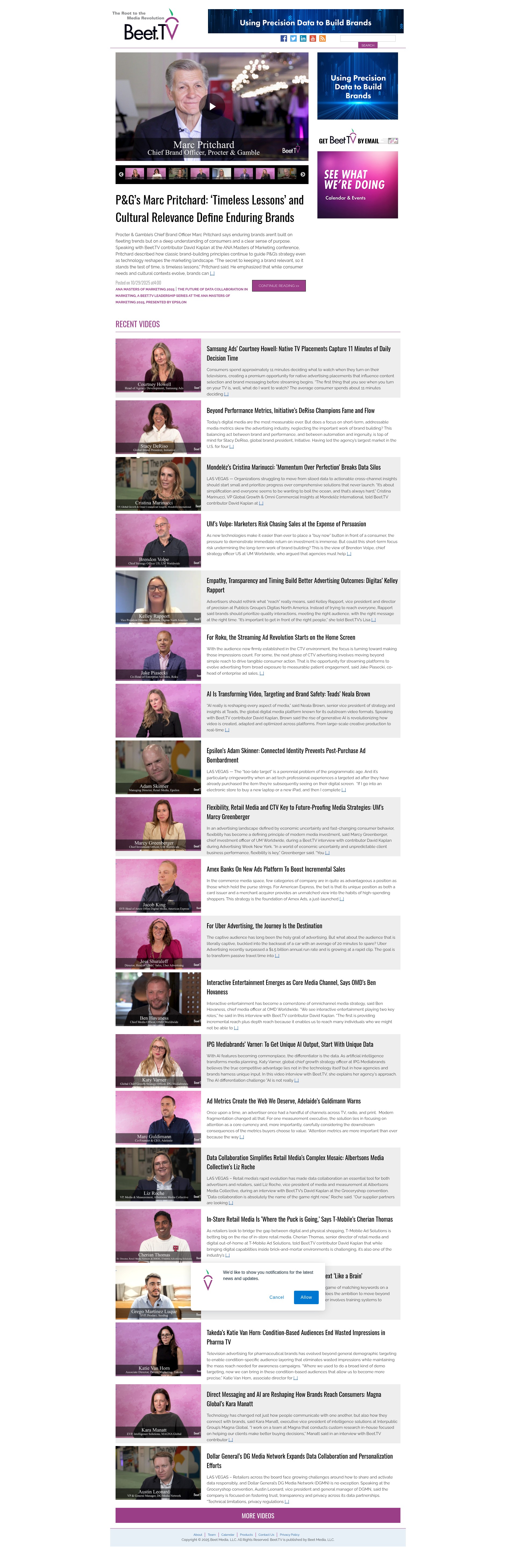 Screenshot of www.beet.tv