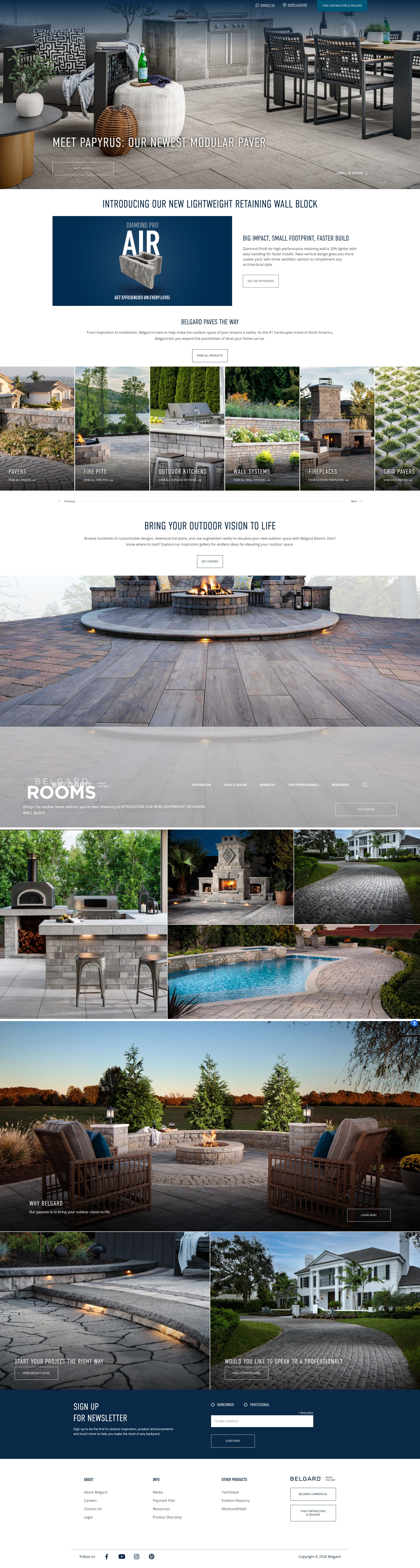 Screenshot of www.belgard.com
