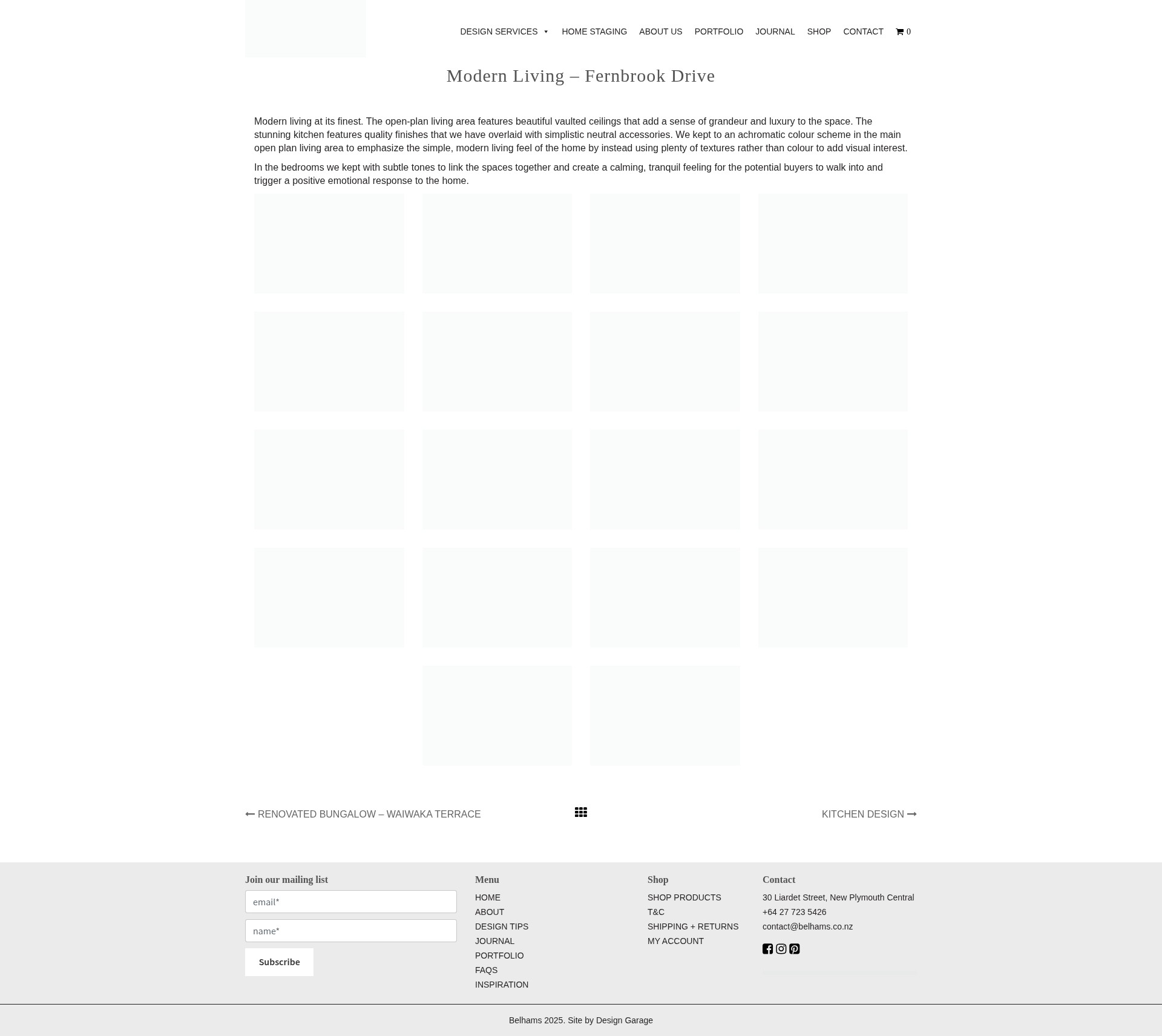 Screenshot of www.belhams.co.nz