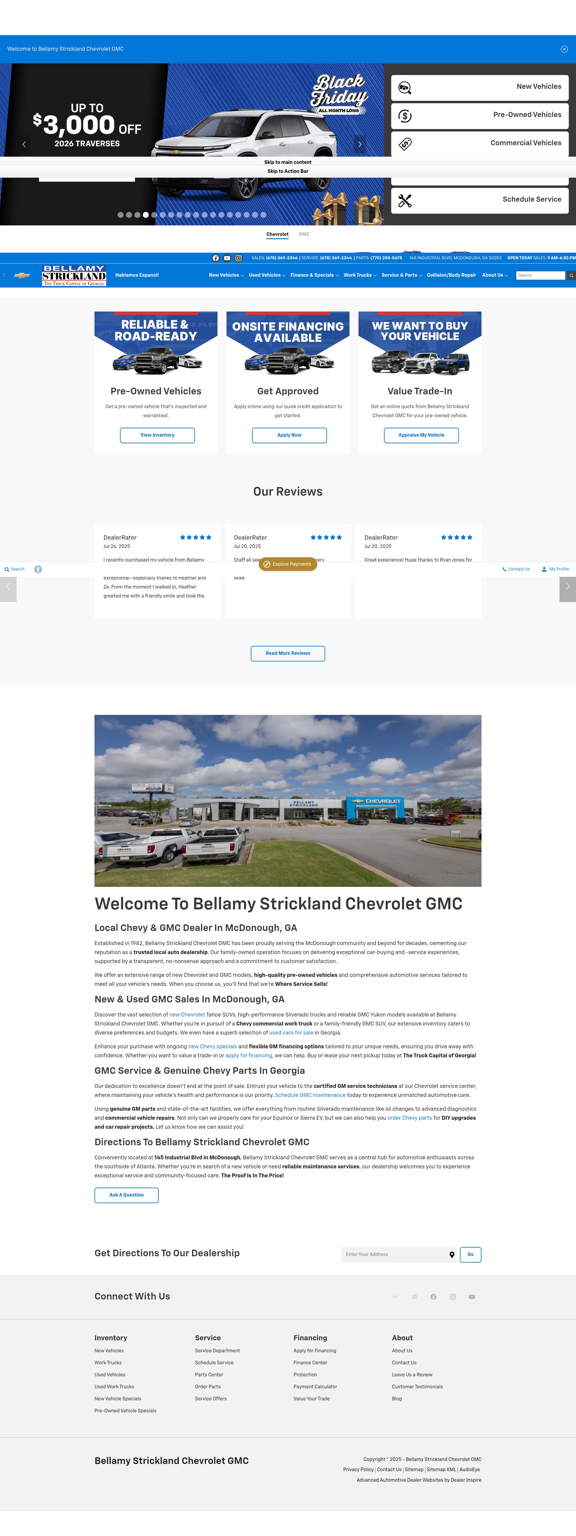 Screenshot of www.bellamystrickland.com