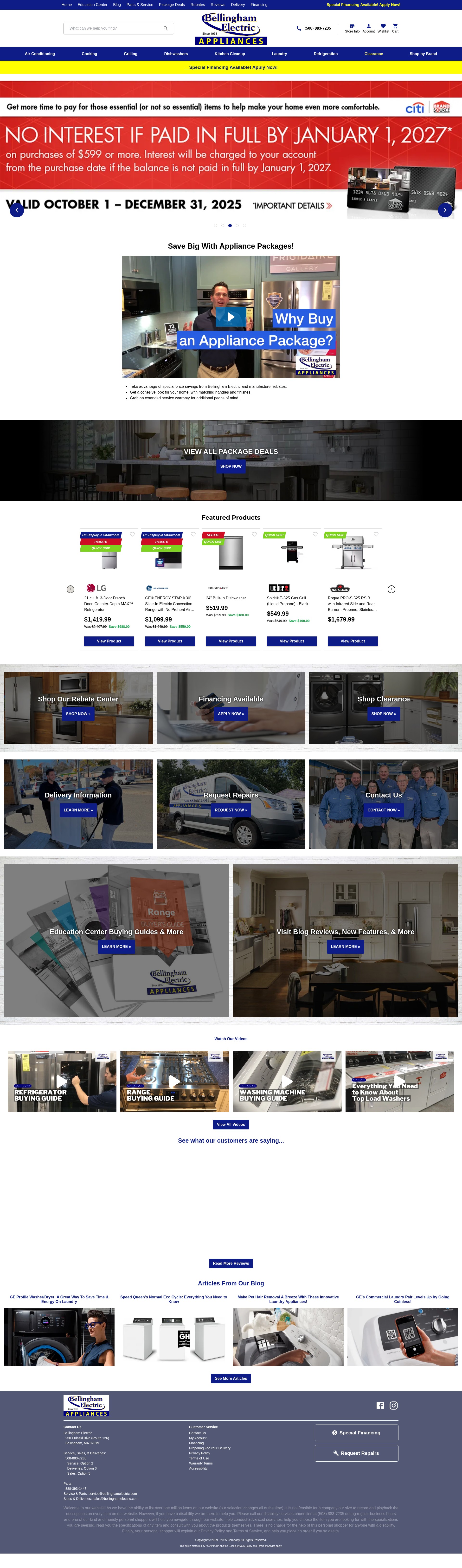 Screenshot of www.bellinghamelectric.com
