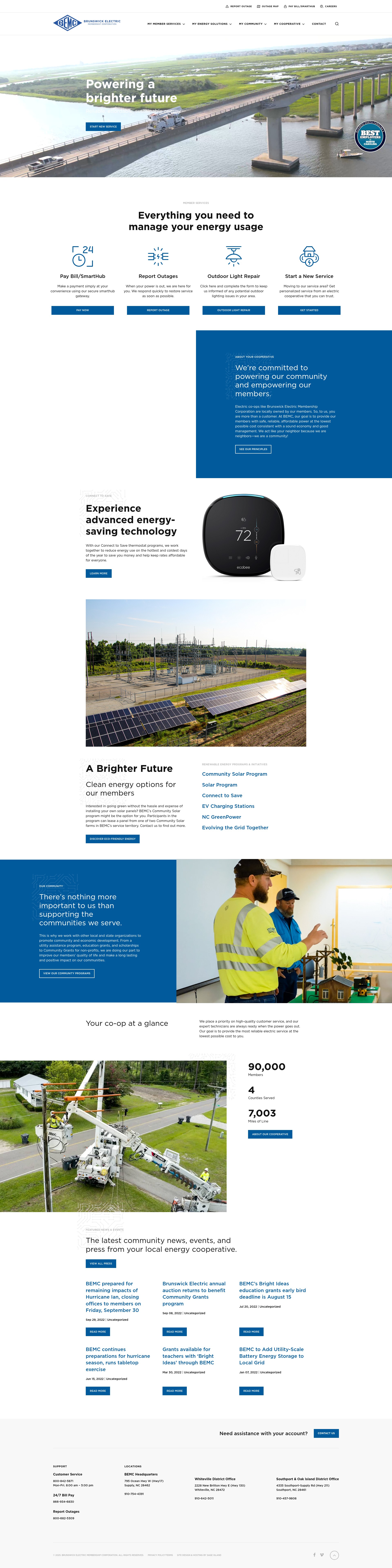 Screenshot of www.bemc.org