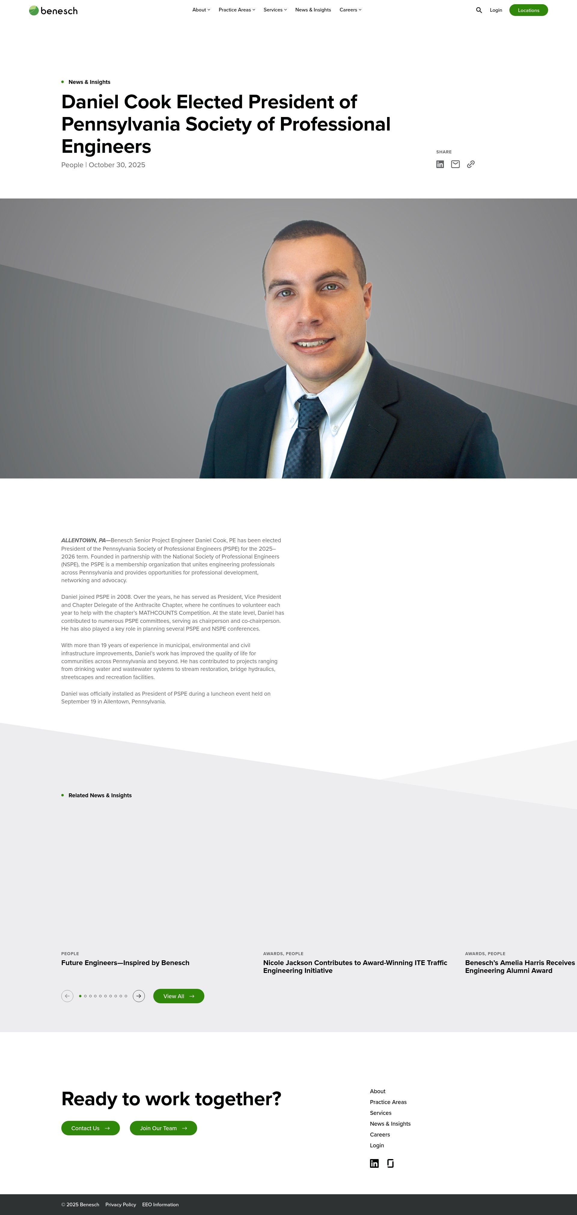 Screenshot of www.benesch.com