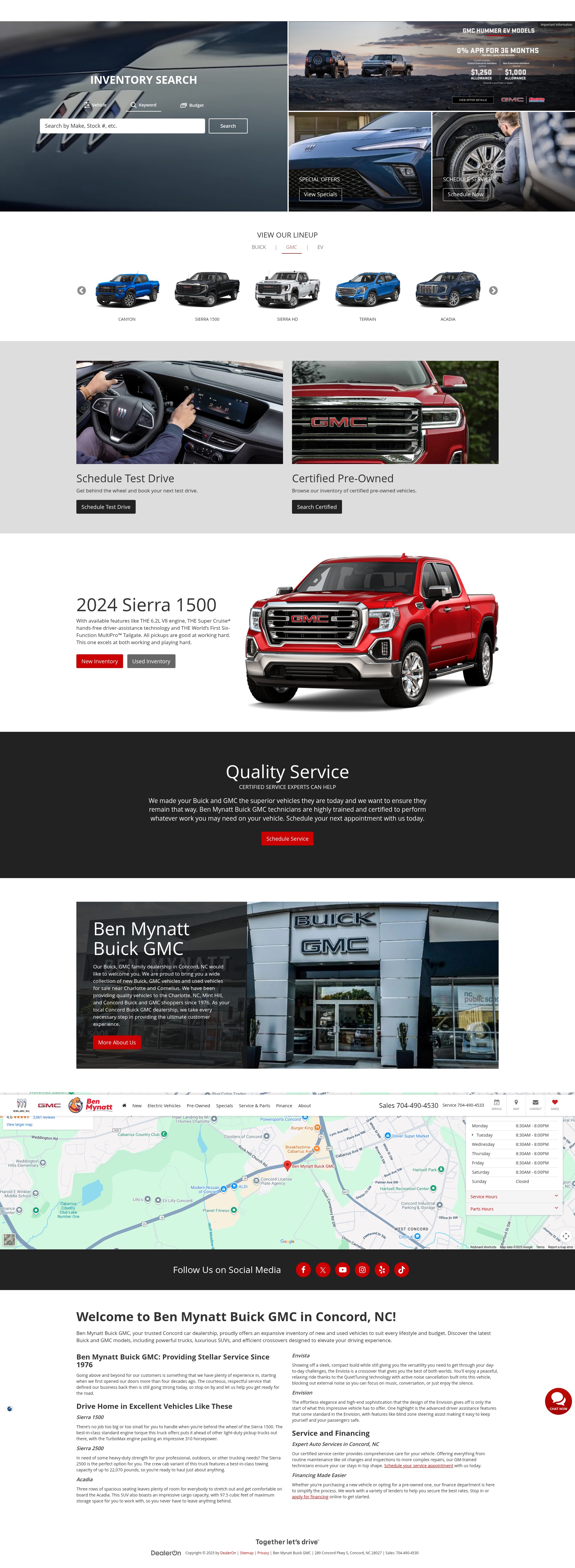 Screenshot of www.benmynattbuick.com