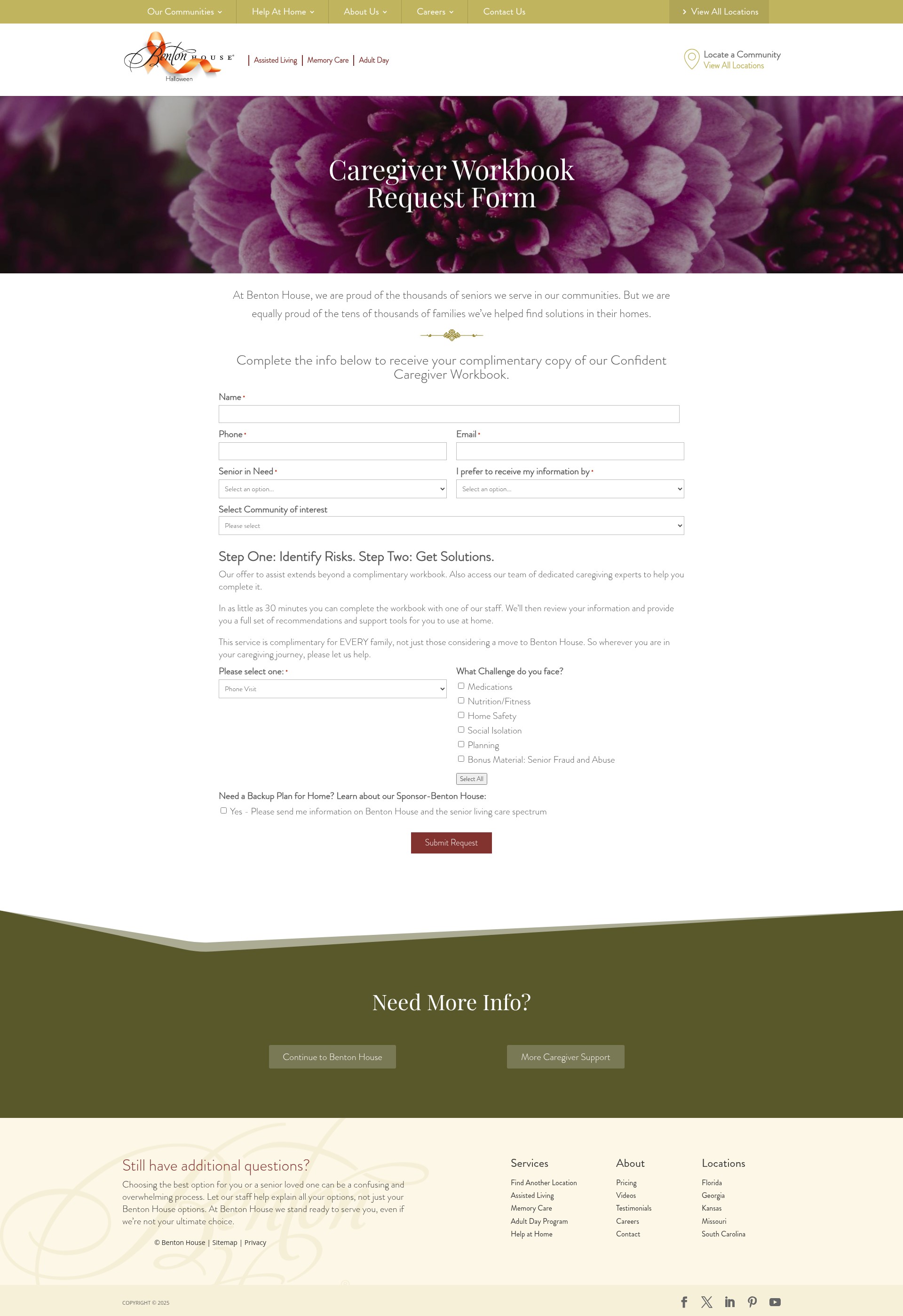 Screenshot of www.bentonhouse.com