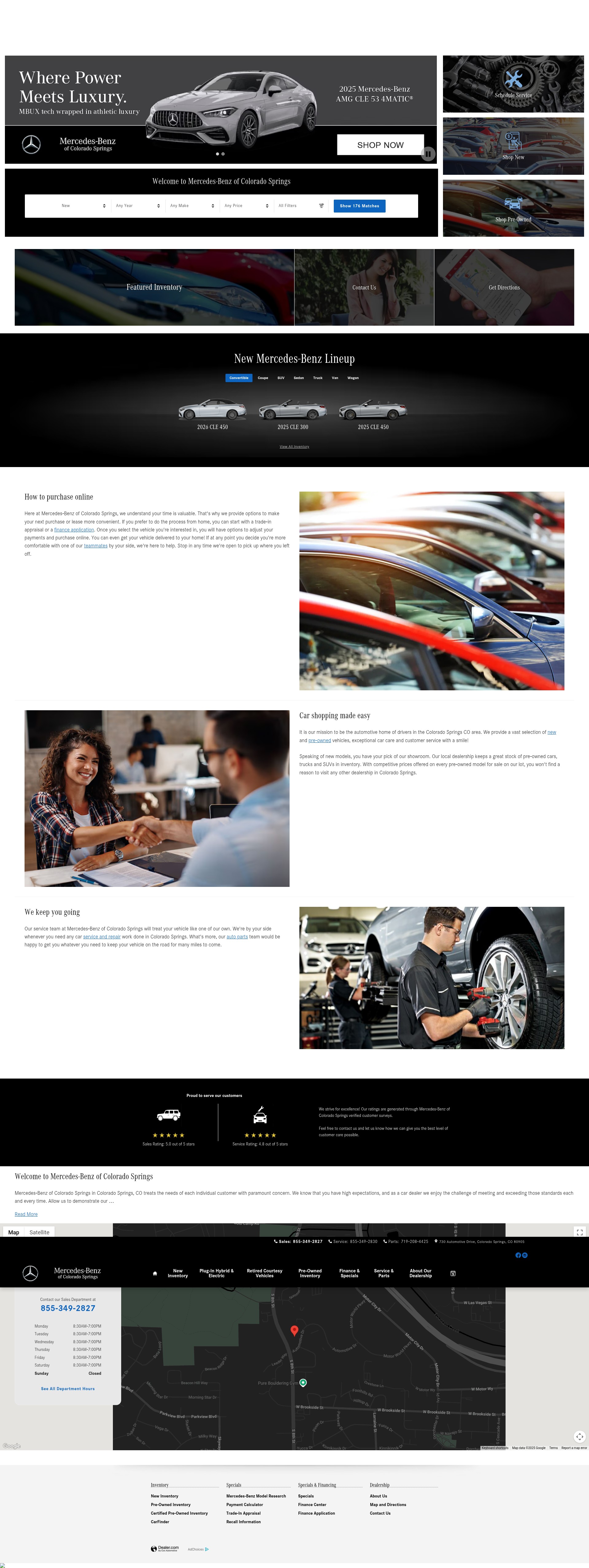 Screenshot of www.benzcoloradosprings.com