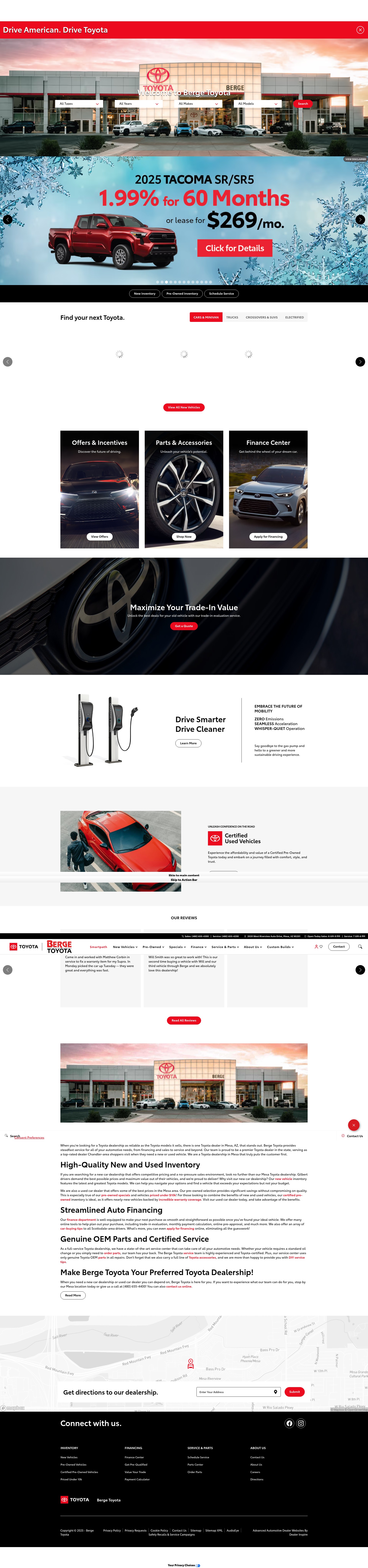 Screenshot of www.bergetoyota.com