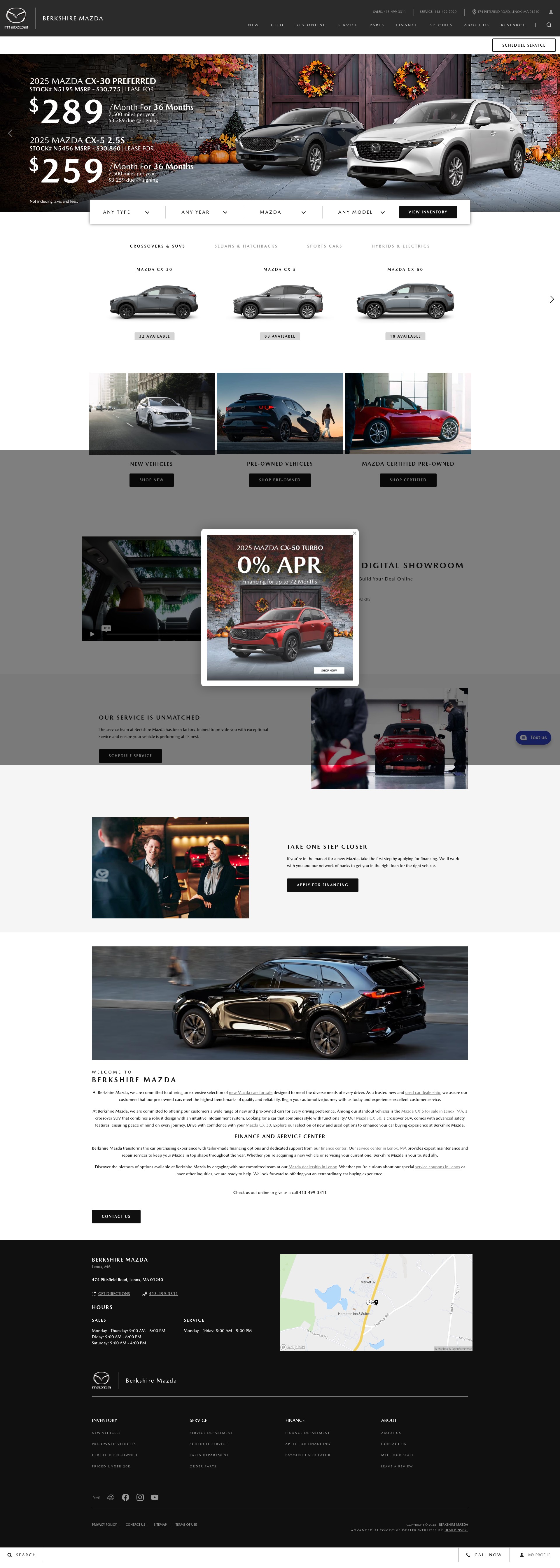 Screenshot of www.berkshiremazda.com
